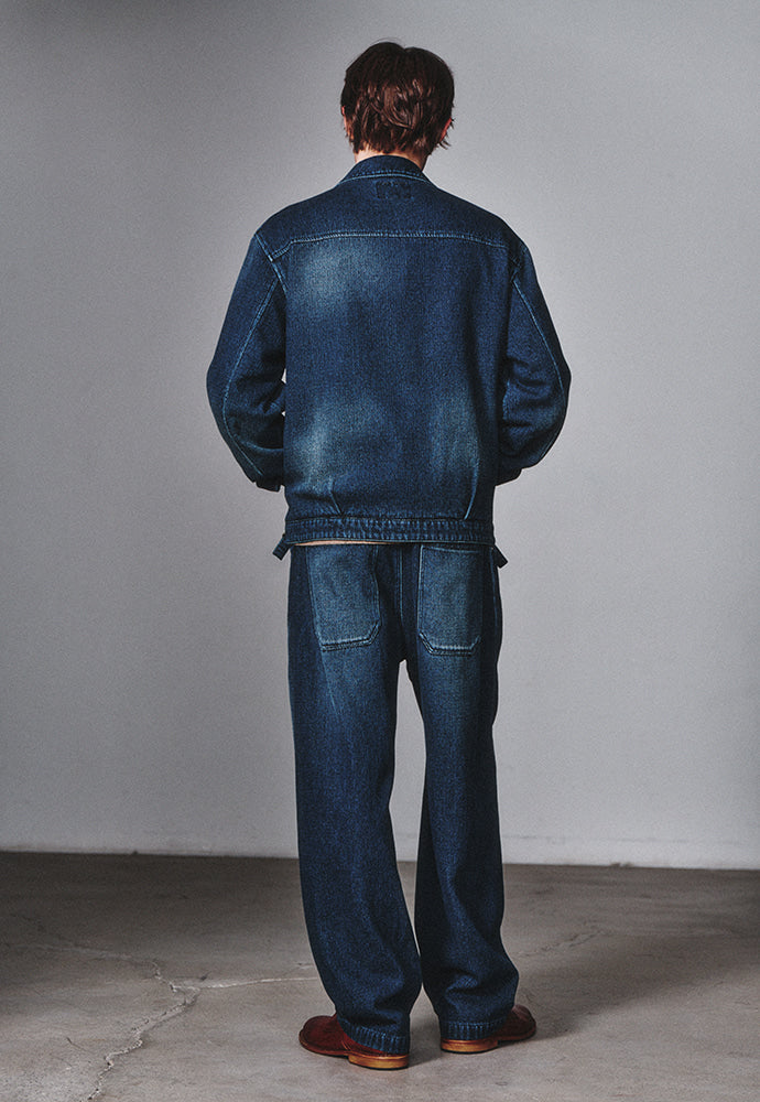 Art if acts - Traditional Fabric Dyed Blouson (Indigo) product image 3 | TRAB K-Fashion Australia