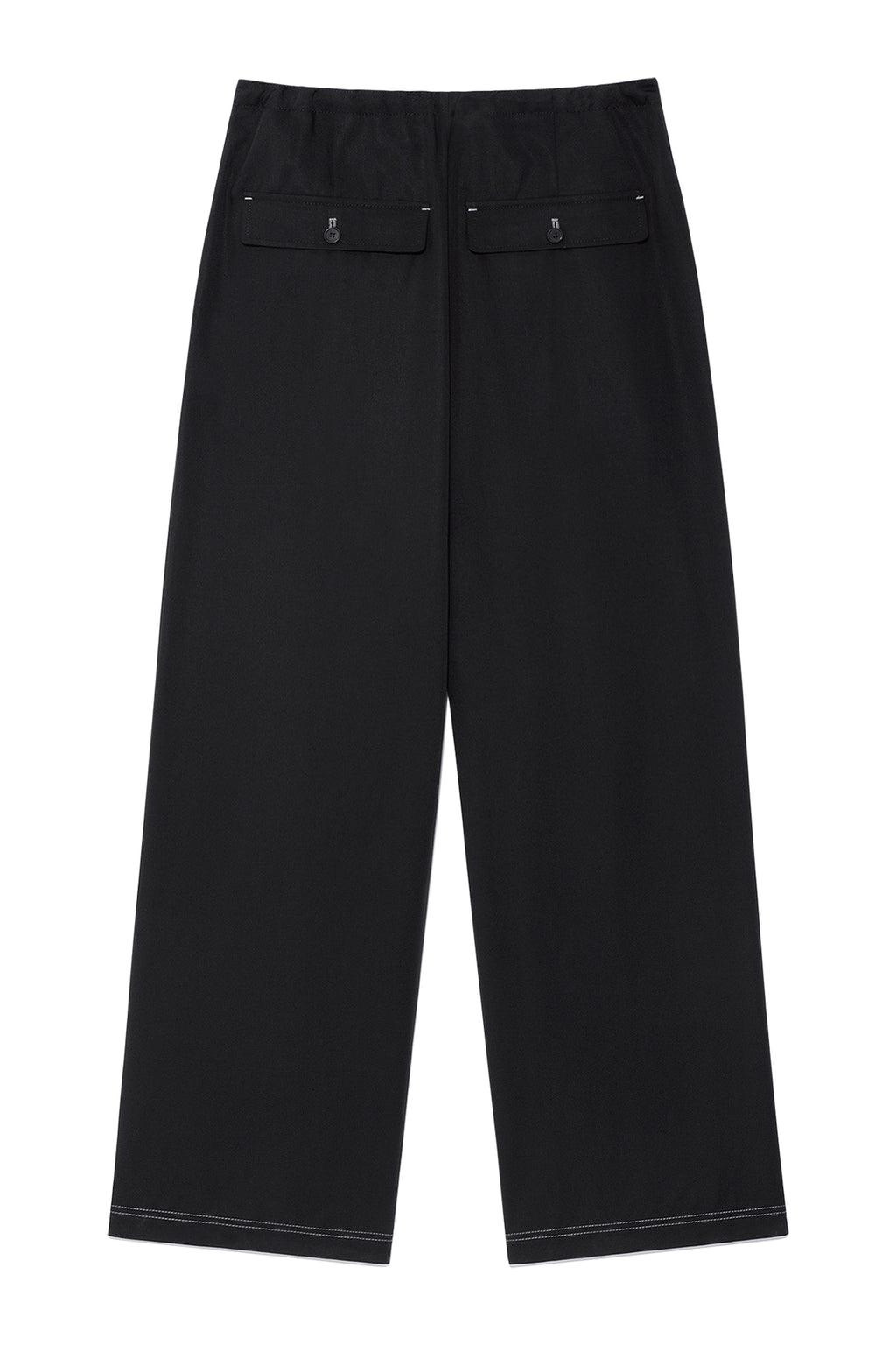 Matin Kim - Button Point String Wide Pants (Black) product image 2 | TRAB K-Fashion Australia