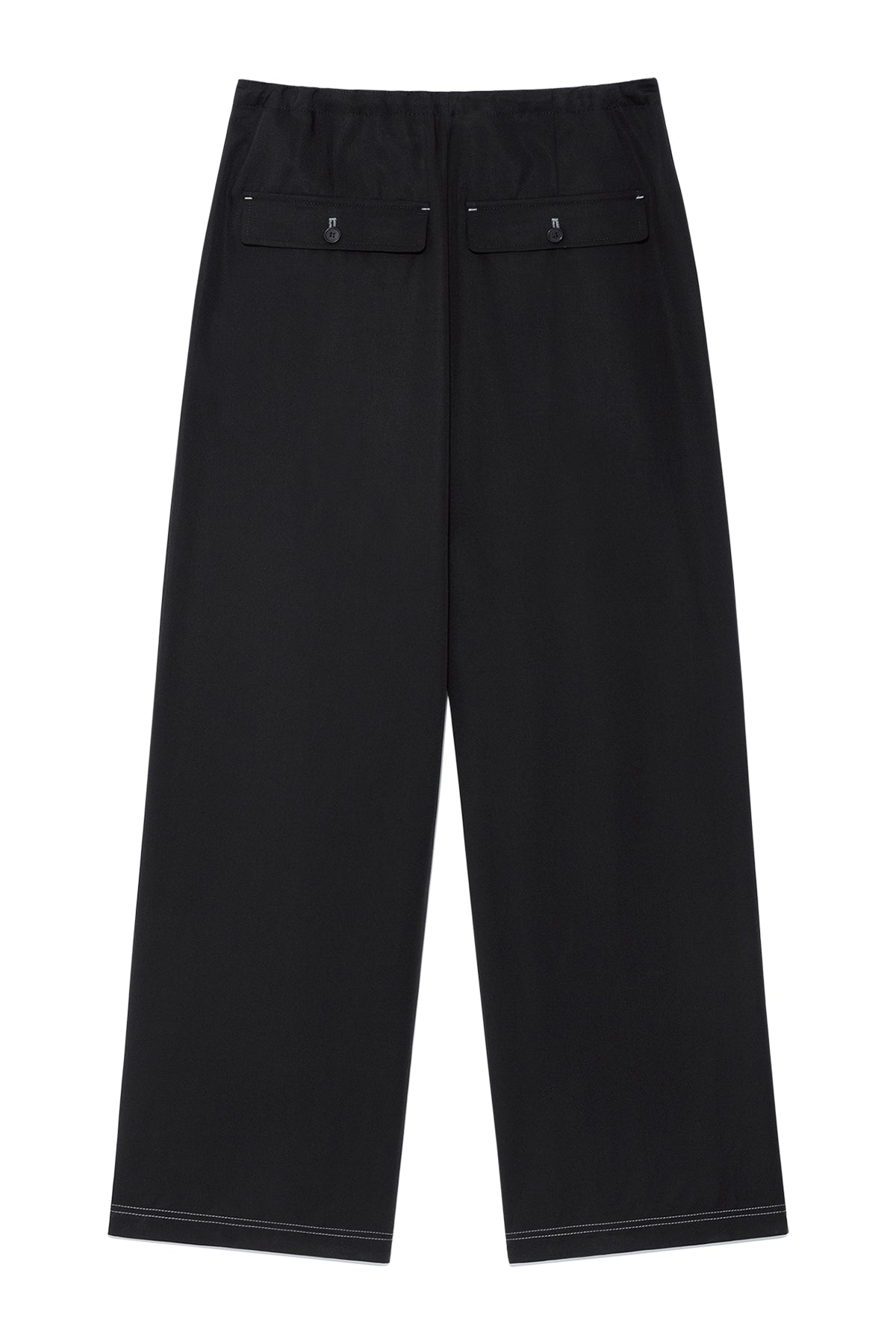 Matin Kim - Button Point String Wide Pants (Black) product image 2 | TRAB K-Fashion Australia