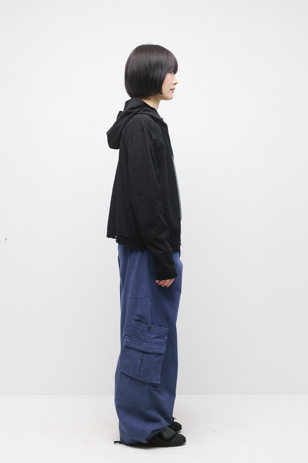 Hatchingroom - Rough Hoodie Slub (Black) product image 5 | TRAB K-Fashion Australia