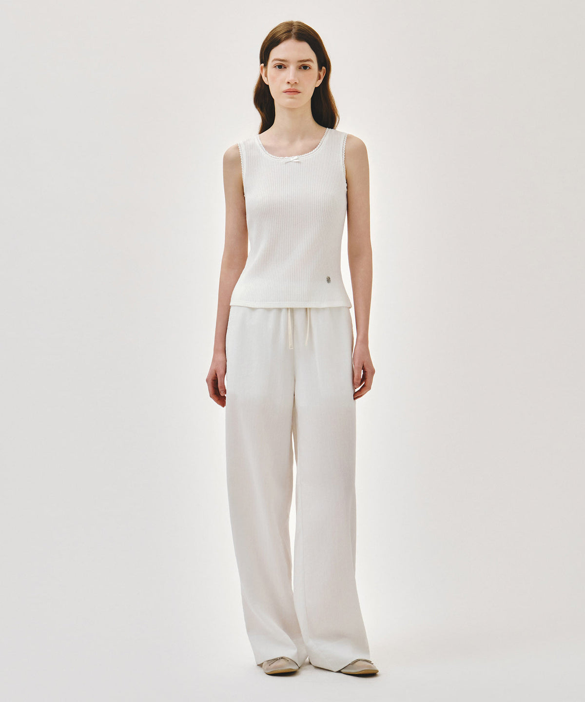 Marithe & Francois Girbaud - Lace Detail Sleeveless (White) product image 5 | TRAB K-Fashion Australia