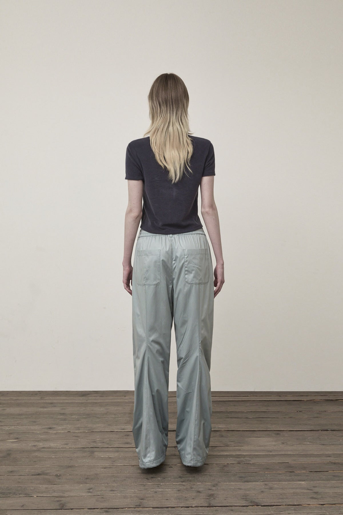Matin Kim - Glossy Banding Track Pants (Mint) product image 8 | TRAB K-Fashion Australia