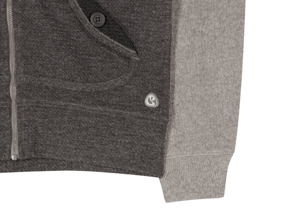 Coyseio - Button Pocket Zip-Up Hoodie Cocoa product image 14 | TRAB K-Fashion Australia