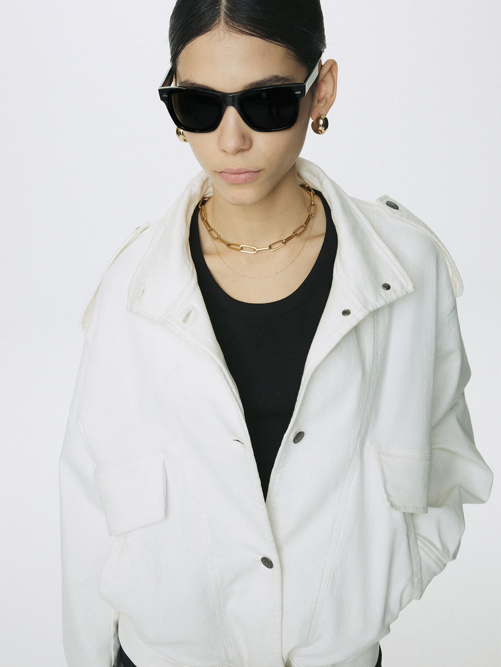 Tonywack - Oversized Denim Belted Jacket (Off White) product image 8 | TRAB K-Fashion Australia