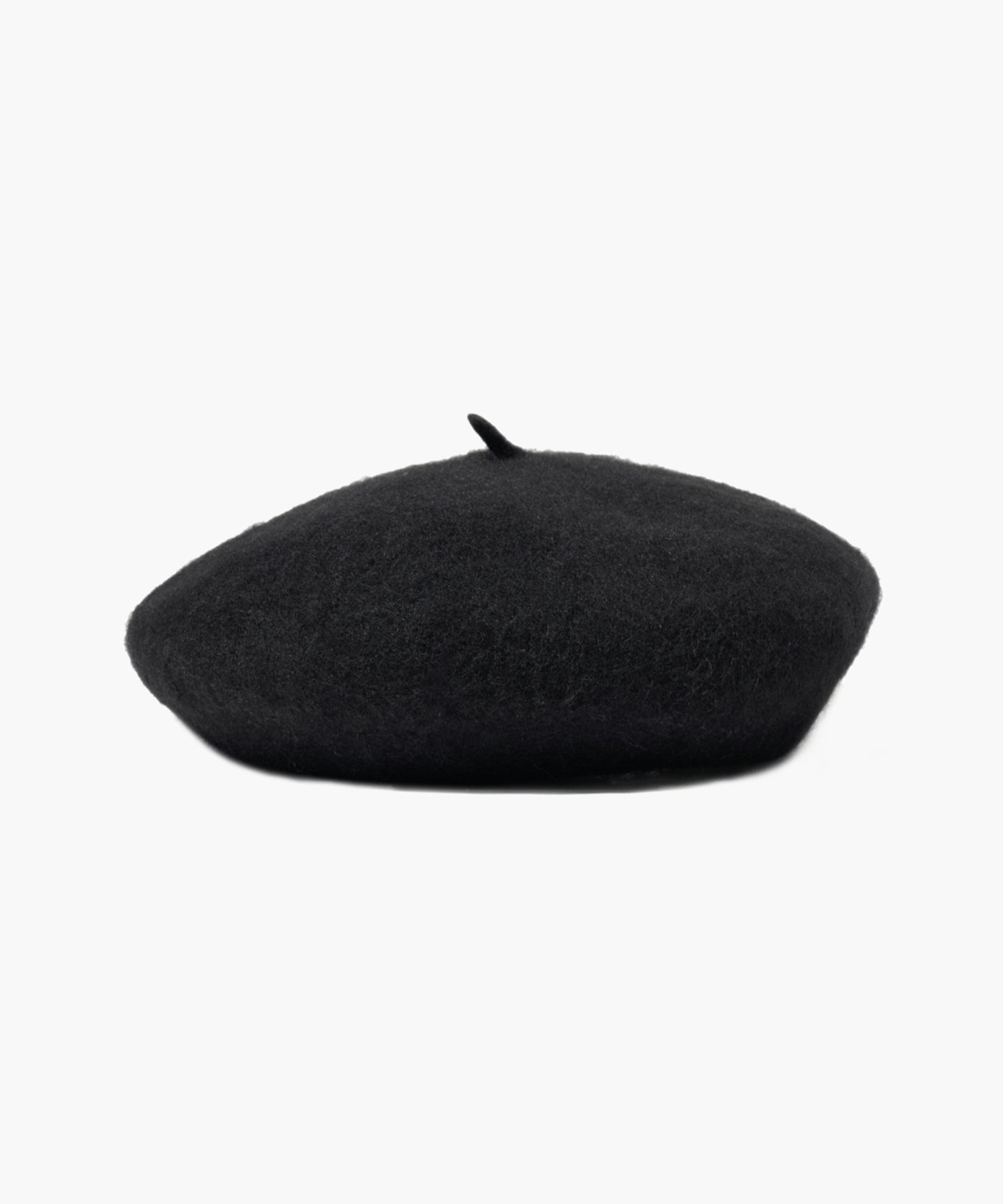 Marithe & Francois Girbaud - Circle Logo Embroidery Wool Beret (Black) product image 2 | TRAB K-Fashion Australia