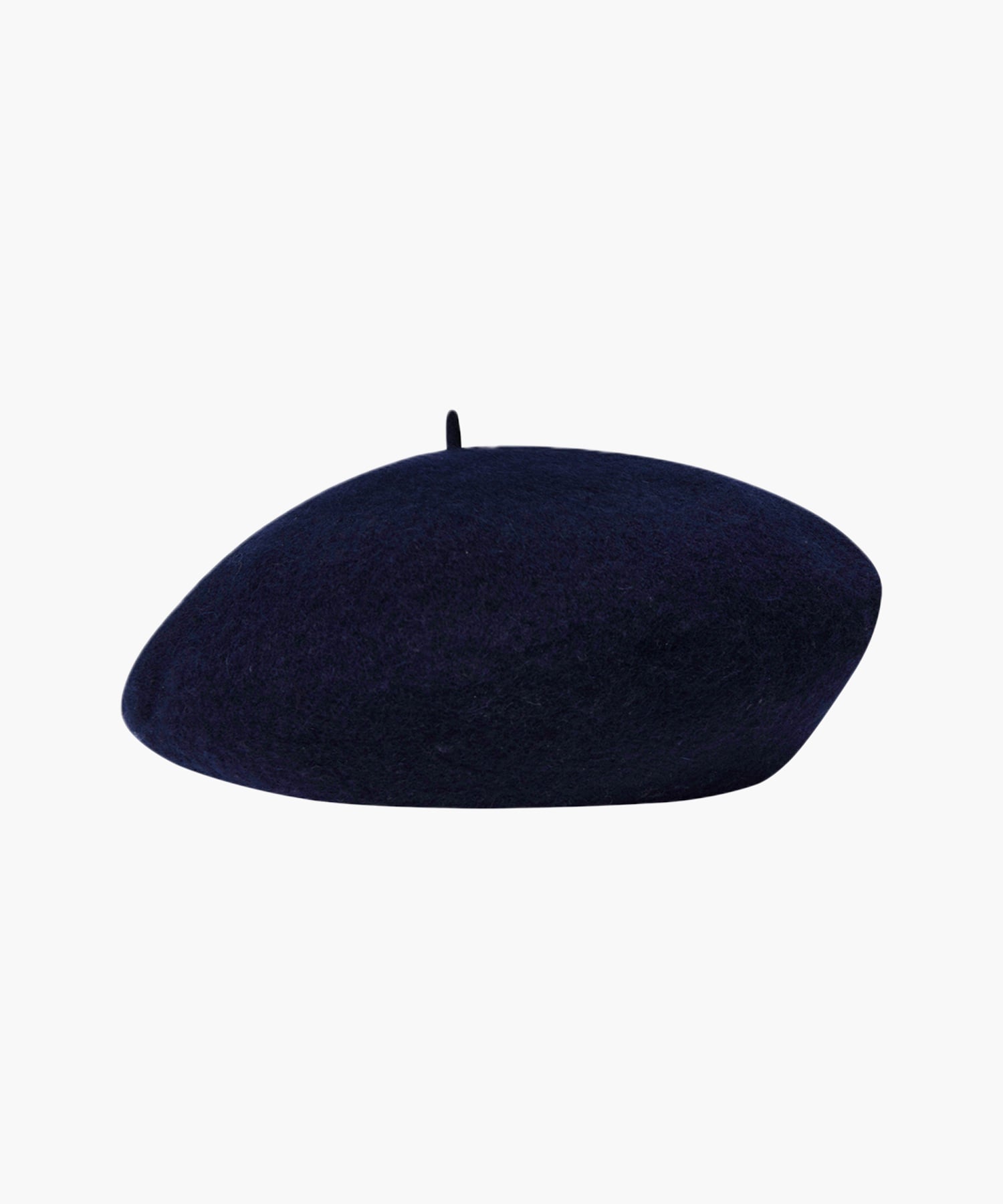 Marithe & Francois Girbaud - Metal Circle Logo Wool Beret (Navy) product image 2 | TRAB K-Fashion Australia