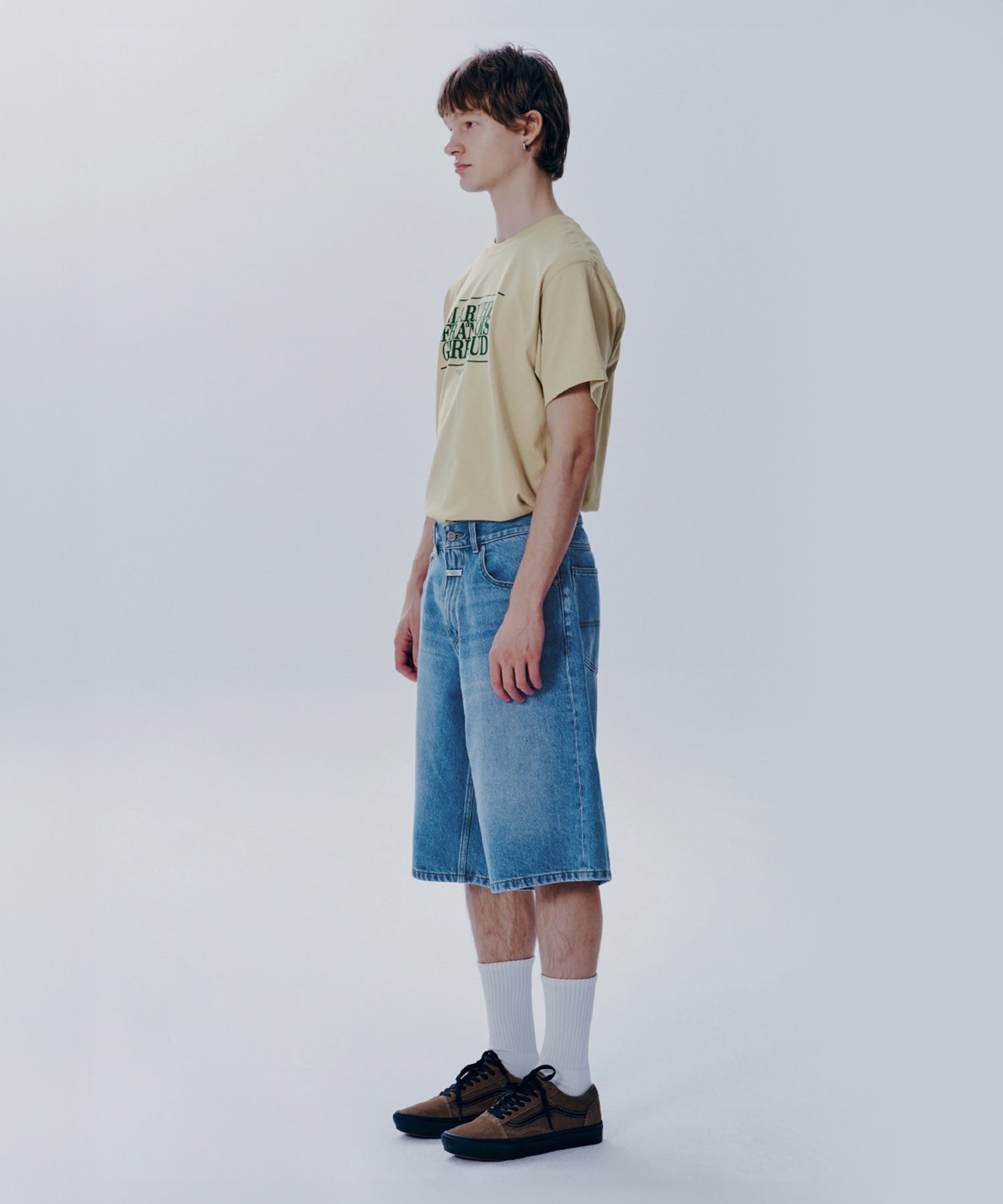 Marithe & Francois Girbaud - Classic Logo Tee (Khaki Beige) product image 3 | TRAB K-Fashion Australia