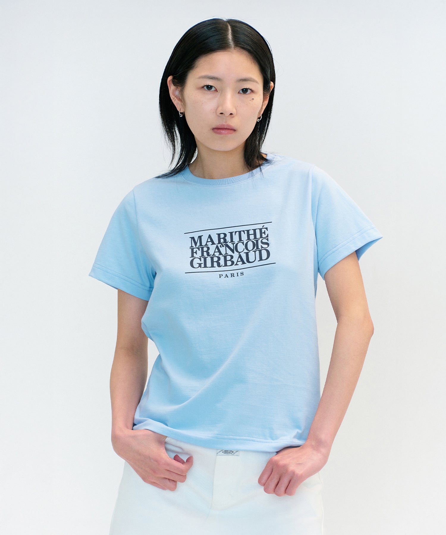 Marithe & Francois Girbaud - Classic Logo Tee (Sky Blue) product image 1 | TRAB K-Fashion Australia