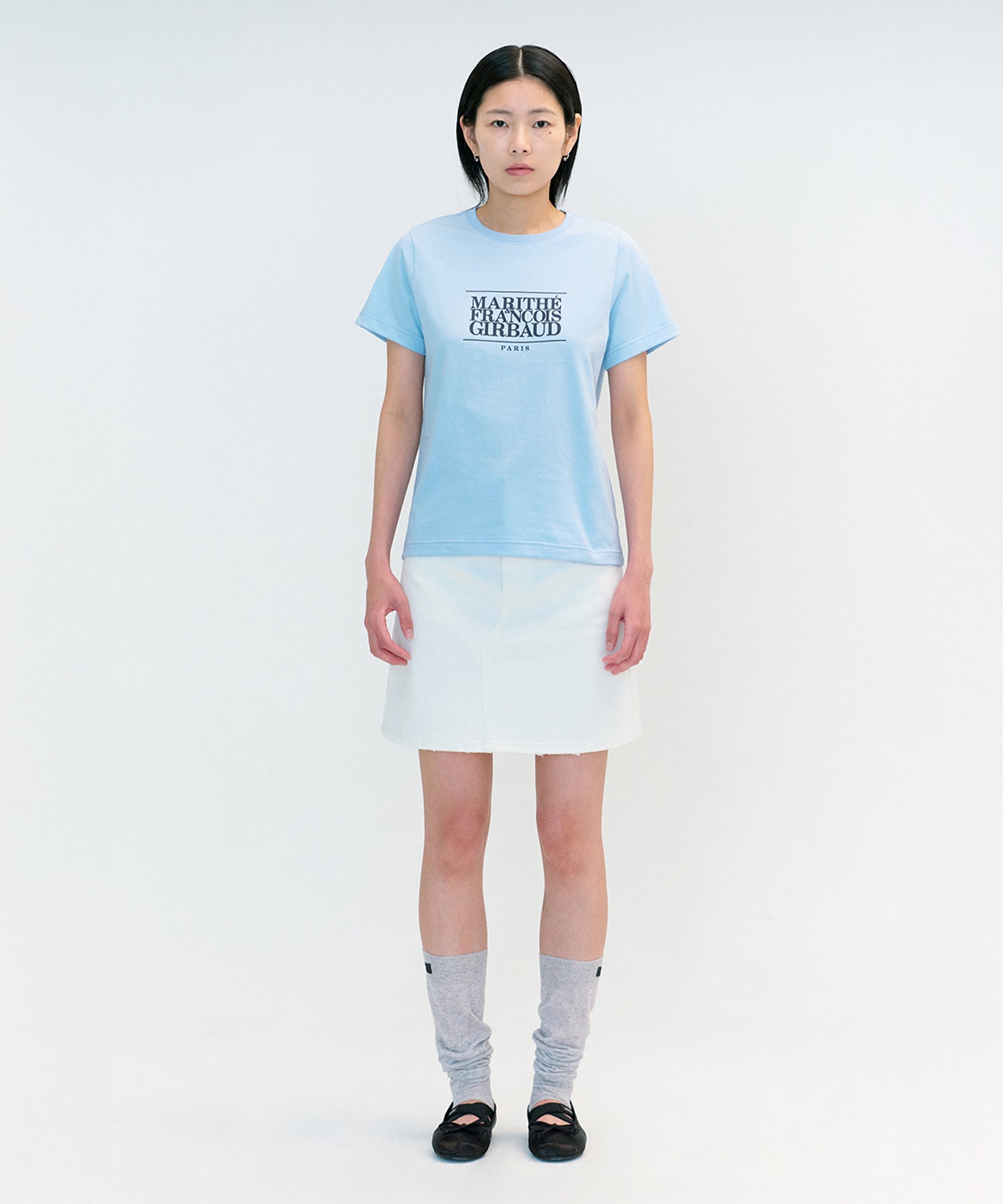 Marithe & Francois Girbaud - Classic Logo Tee (Sky Blue) product image 2 | TRAB K-Fashion Australia