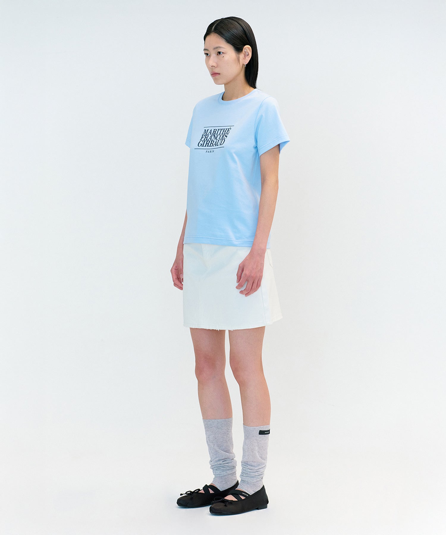 Marithe & Francois Girbaud - Classic Logo Tee (Sky Blue) product image 3 | TRAB K-Fashion Australia