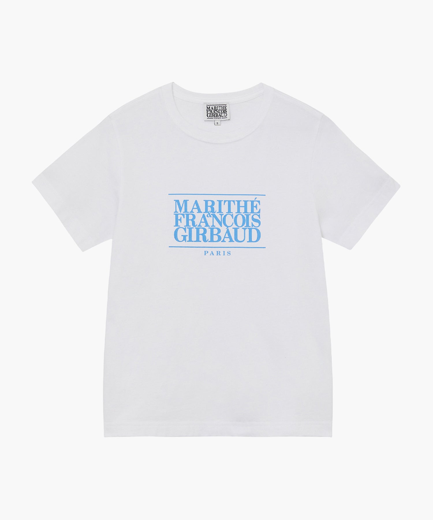 Marithe & Francois Girbaud - Classic Logo Tee (White/Sky Blue) product image 1 | TRAB K-Fashion Australia