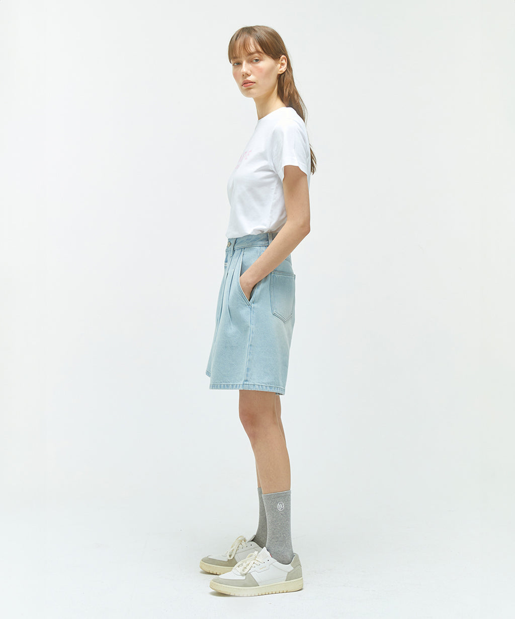 Marithe & Francois Girbaud - Regular Logo Tee (White/Pink) product image 3 | TRAB K-Fashion Australia