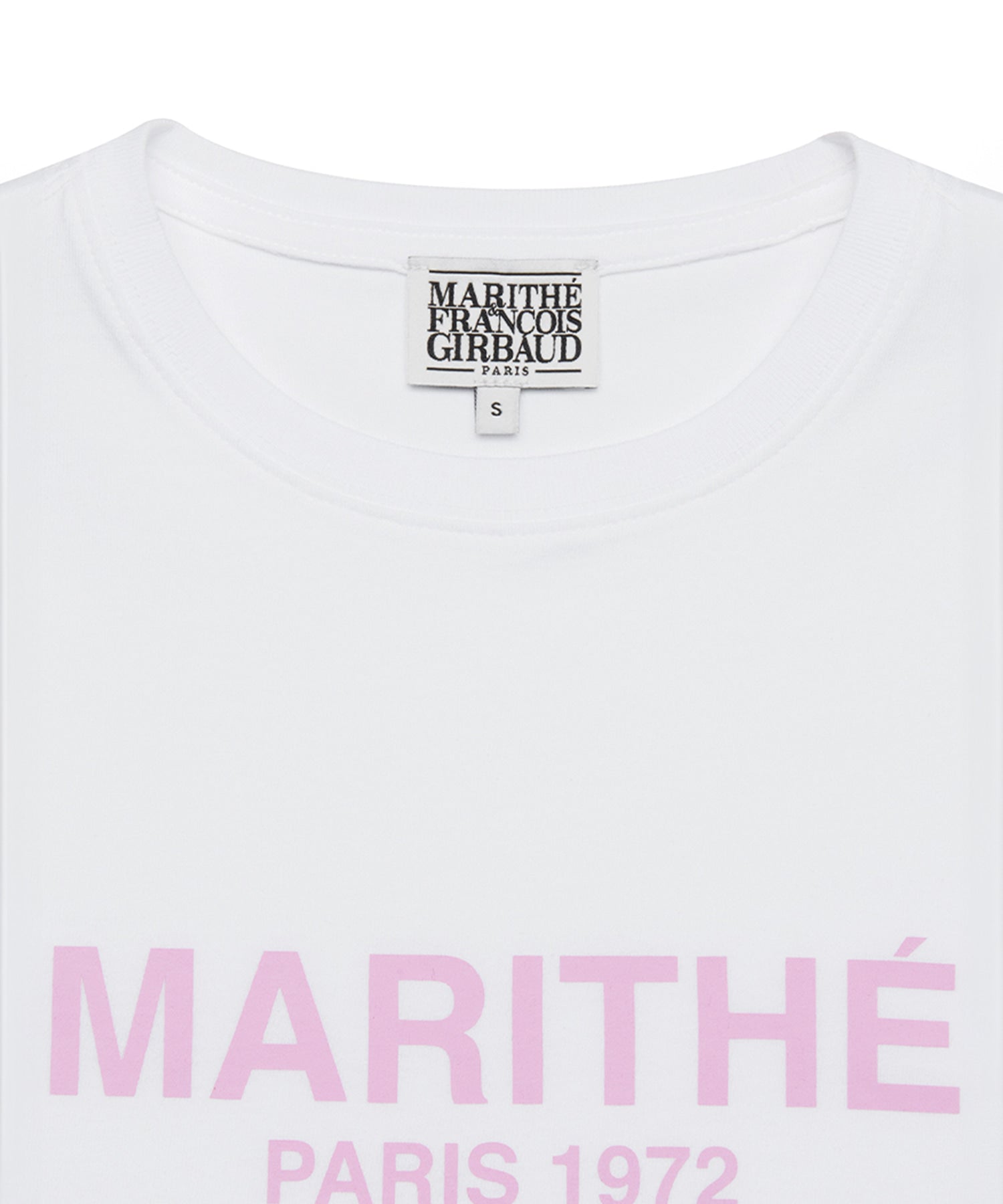Marithe & Francois Girbaud - Regular Logo Tee (White/Pink) product image 7 | TRAB K-Fashion Australia