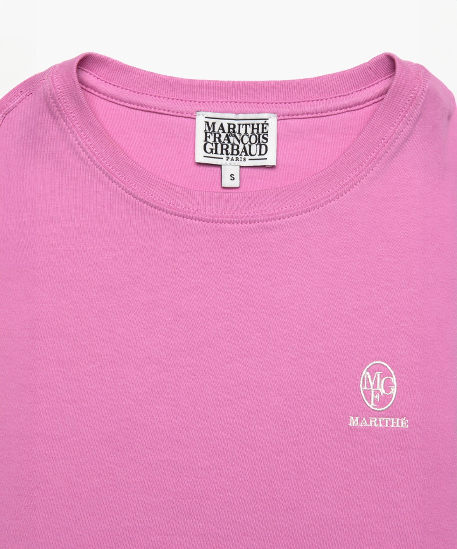 Marithe & Francois Girbaud - Embroidery Logo Tee (Pink) product image 6 | TRAB K-Fashion Australia