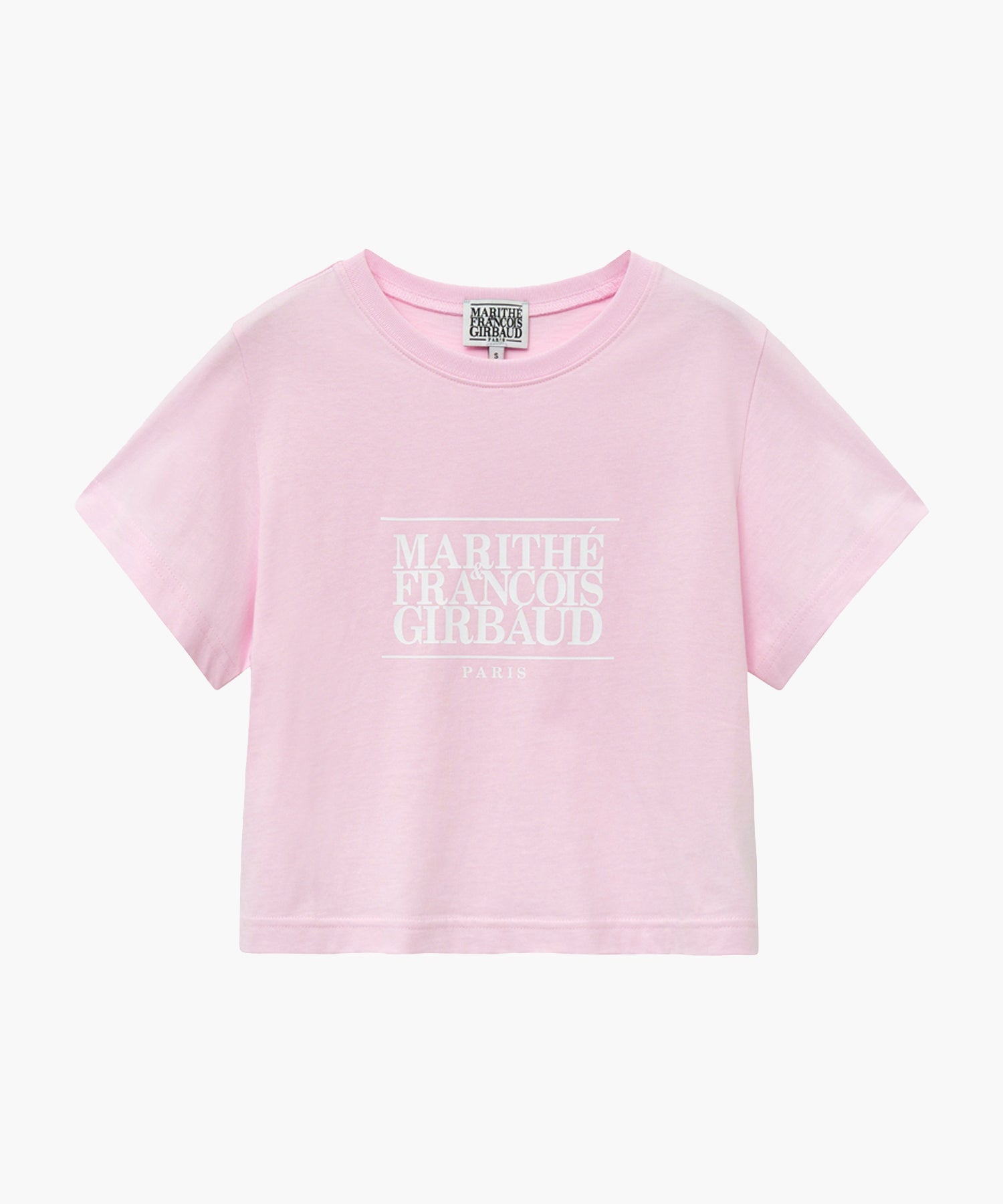 Marithe & Francois Girbaud - Classic Logo Crop Tee (Light Pink) product image 6 | TRAB K-Fashion Australia
