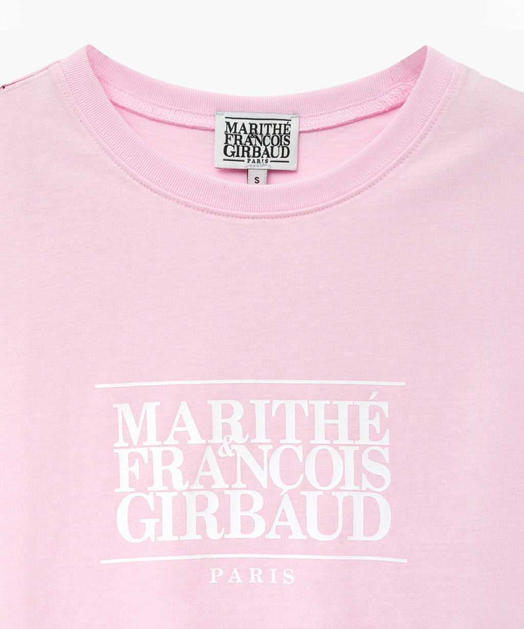 Marithe & Francois Girbaud - Classic Logo Crop Tee (Light Pink) product image 8 | TRAB K-Fashion Australia