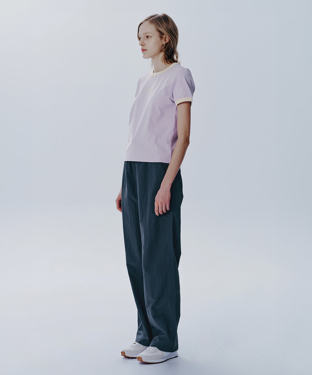 Marithe & Francois Girbaud - Classic Logo Ringer Tee (Light Purple) product image 3 | TRAB K-Fashion Australia