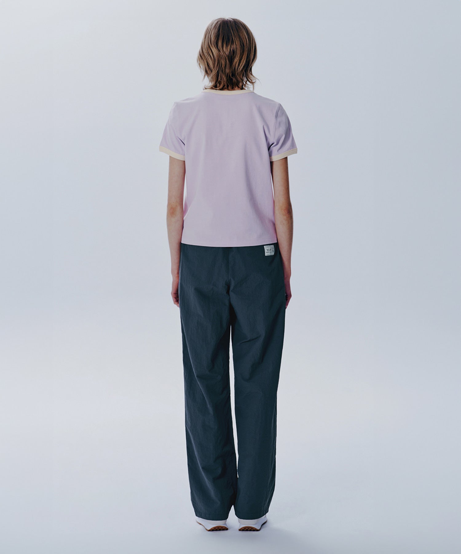 Marithe & Francois Girbaud - Classic Logo Ringer Tee (Light Purple) product image 4 | TRAB K-Fashion Australia