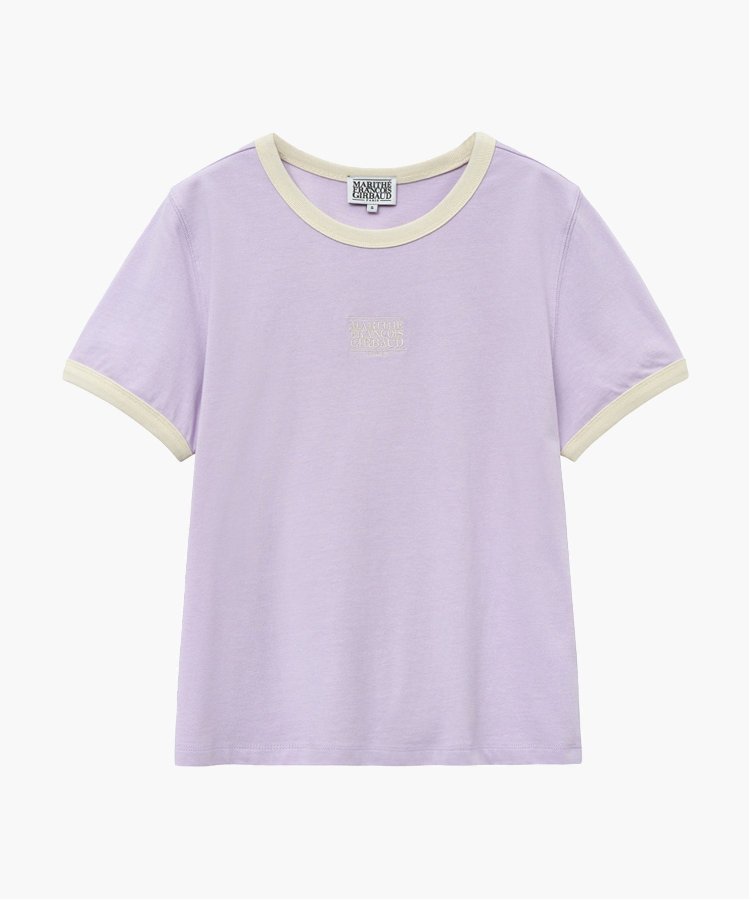 Marithe & Francois Girbaud - Classic Logo Ringer Tee (Light Purple) product image 5 | TRAB K-Fashion Australia