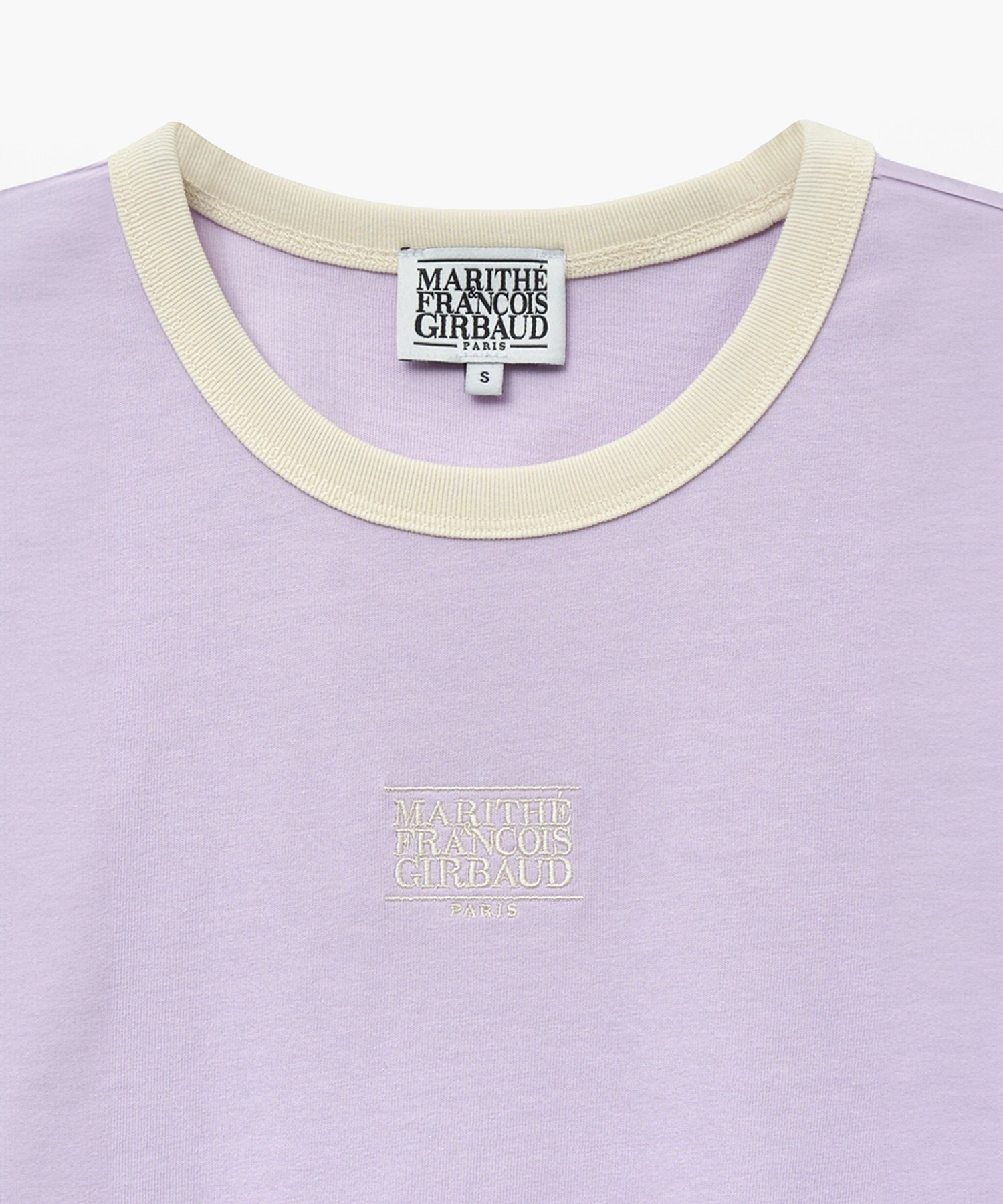 Marithe & Francois Girbaud - Classic Logo Ringer Tee (Light Purple) product image 7 | TRAB K-Fashion Australia