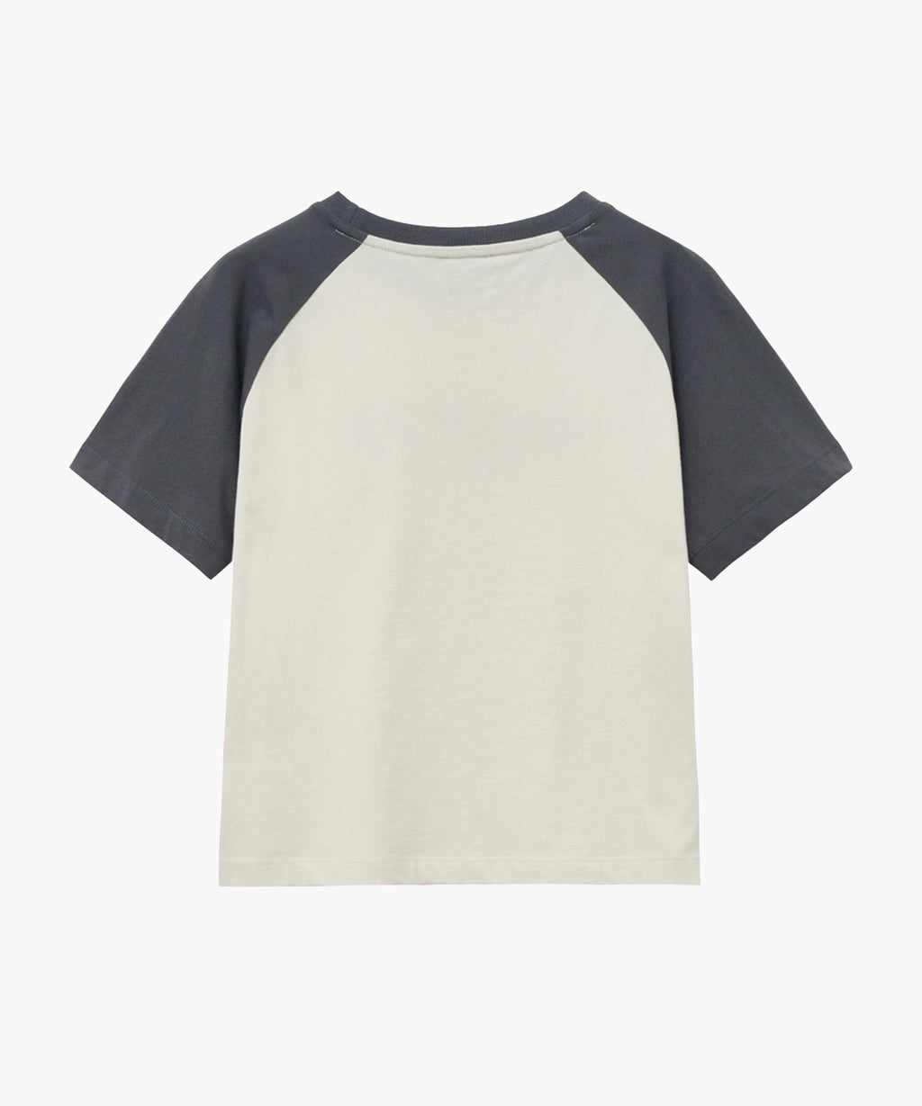 Marithe & Francois Girbaud - Raglan Regular Logo Tee (Charcoal) product image 2 | TRAB K-Fashion Australia