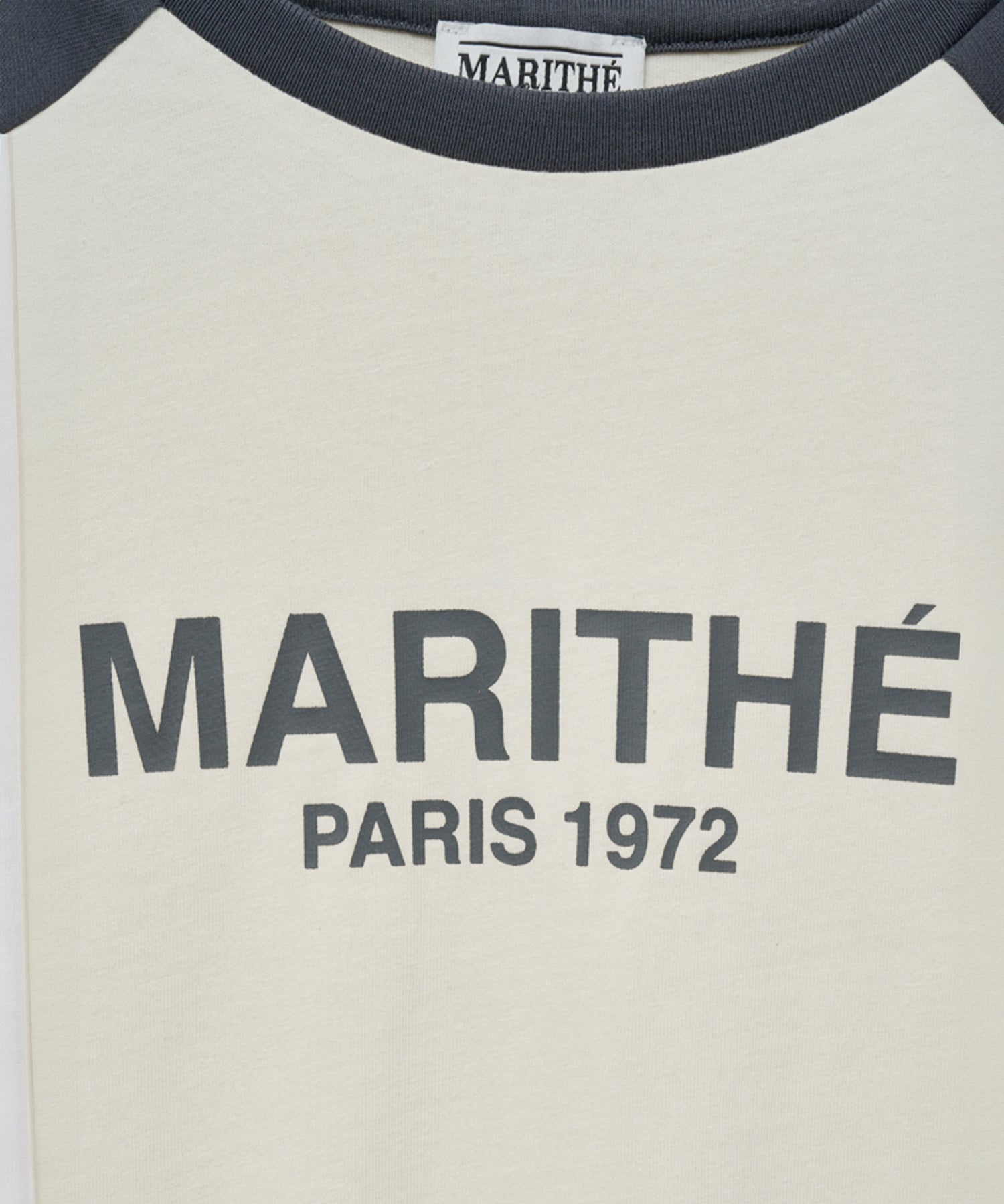 Marithe & Francois Girbaud - Raglan Regular Logo Tee (Charcoal) product image 5 | TRAB K-Fashion Australia