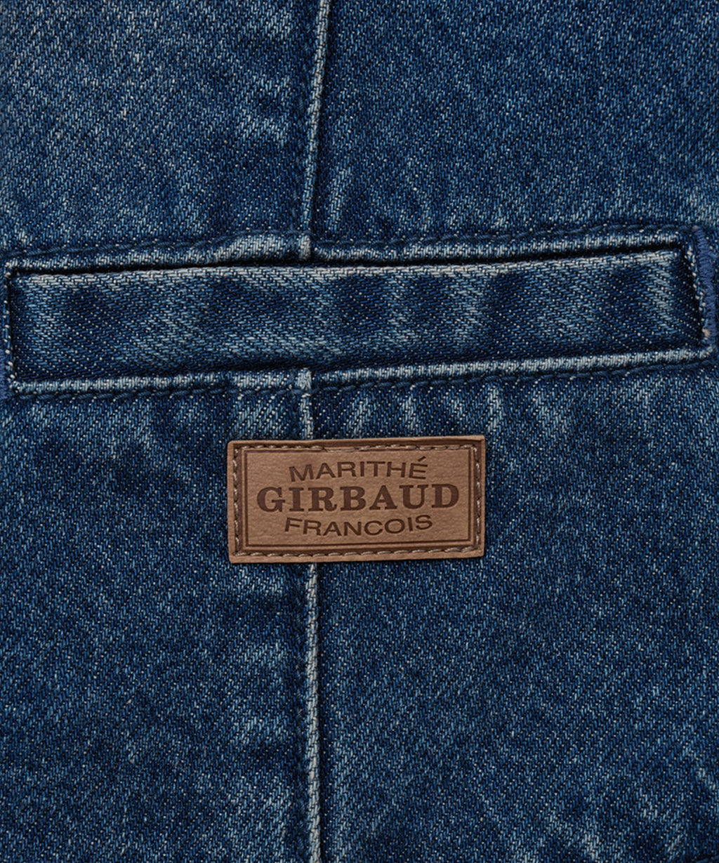 Marithe & Francois Girbaud - V-neck Button Denim Vest (Blue) product image 9 | TRAB K-Fashion Australia