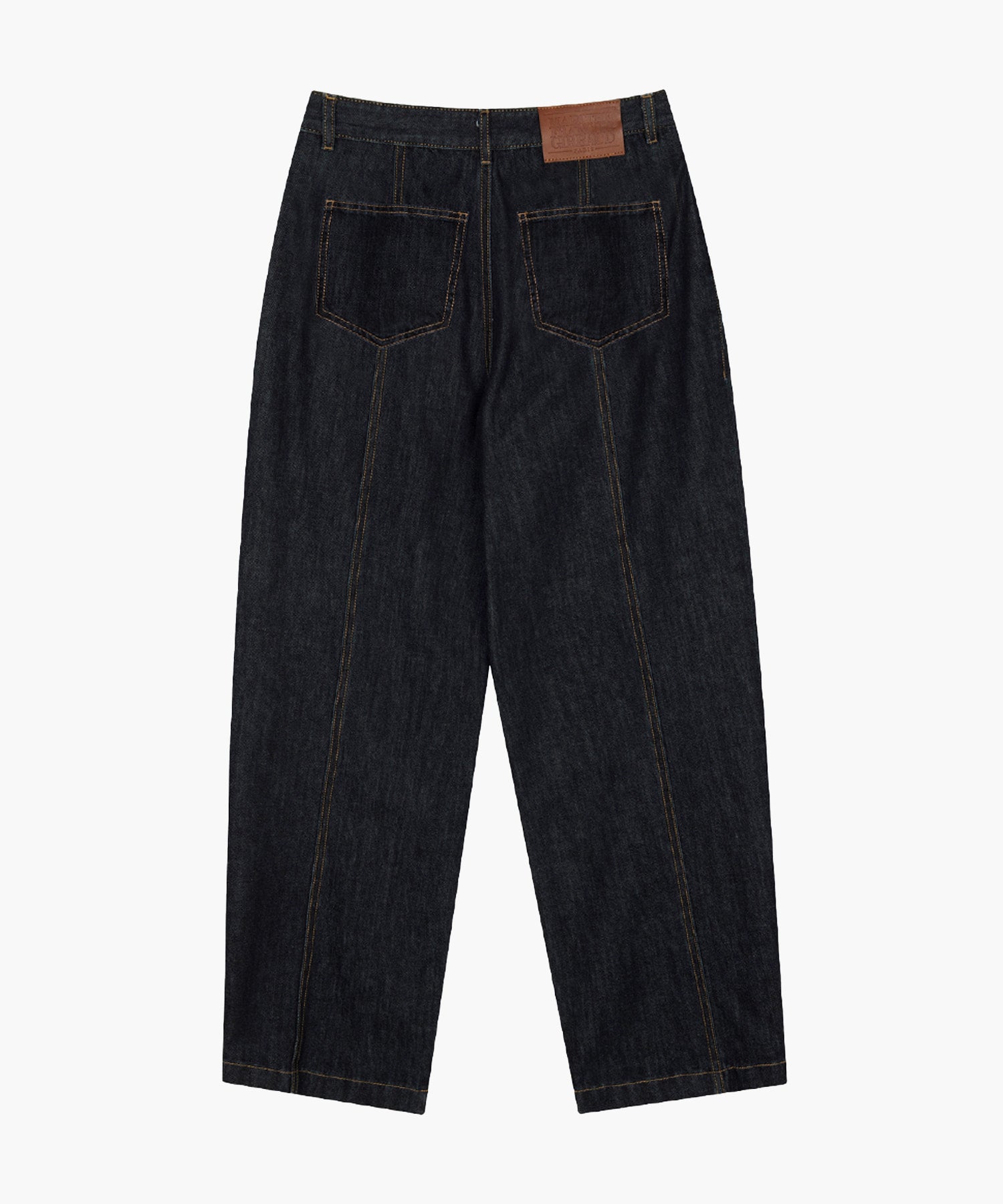 Marithe & Francois Girbaud - Tuck Wide Denim Pants (Dark Blue) product image 6 | TRAB K-Fashion Australia
