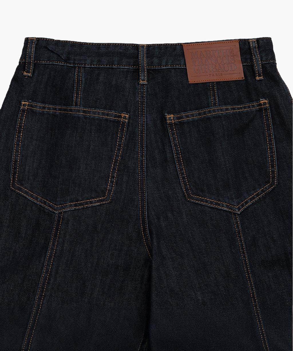 Marithe & Francois Girbaud - Tuck Wide Denim Pants (Dark Blue) product image 10 | TRAB K-Fashion Australia