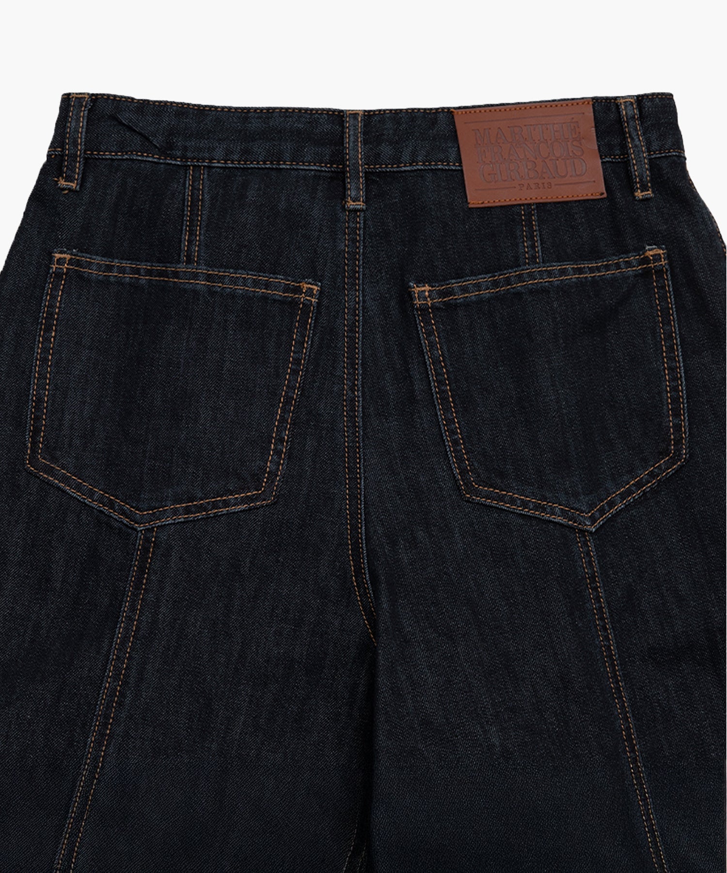 Marithe & Francois Girbaud - Tuck Wide Denim Pants (Dark Blue) product image 10 | TRAB K-Fashion Australia