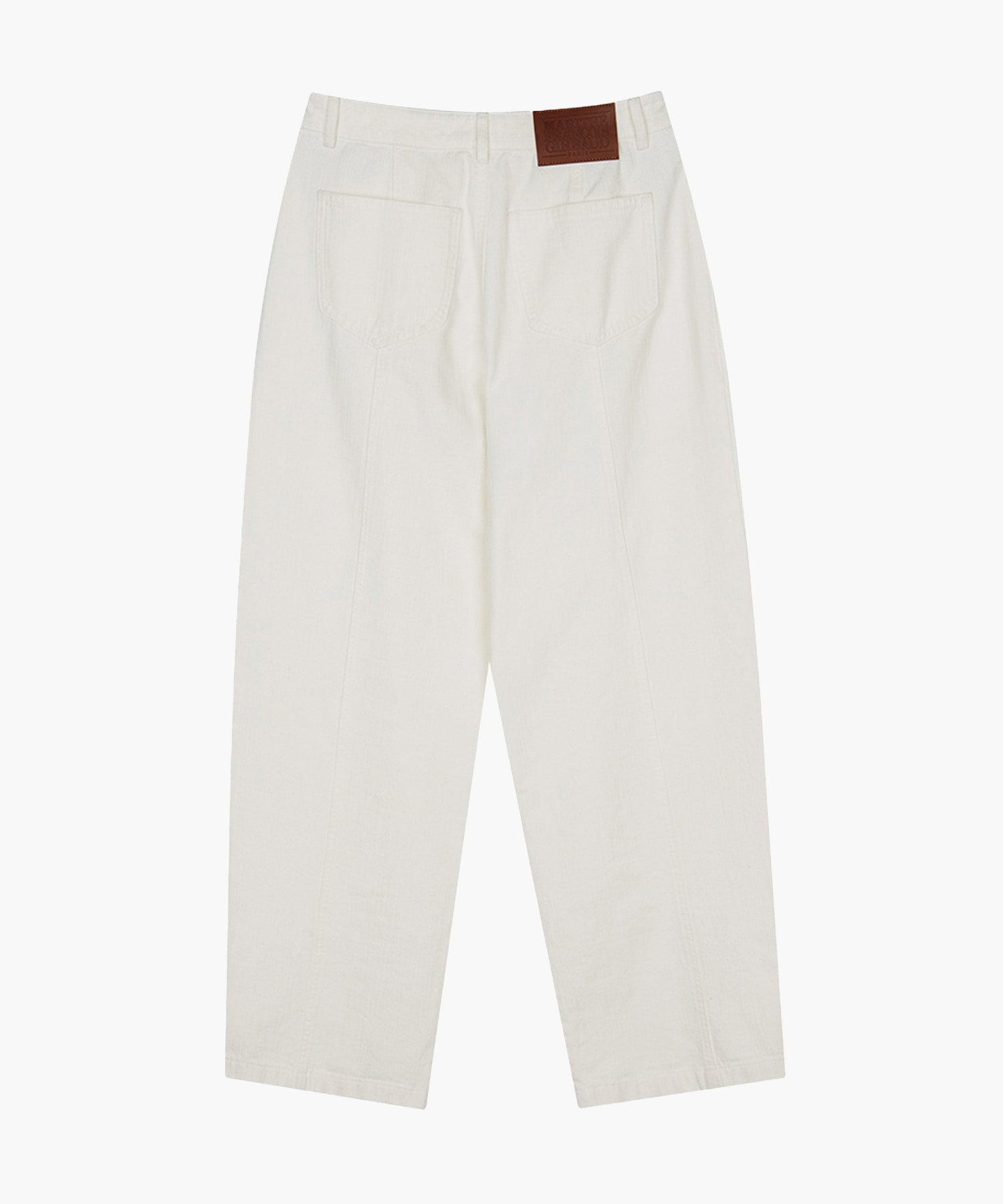 Marithe & Francois Girbaud - Tuck Wide Denim Pants (Ivory) product image 7 | TRAB K-Fashion Australia