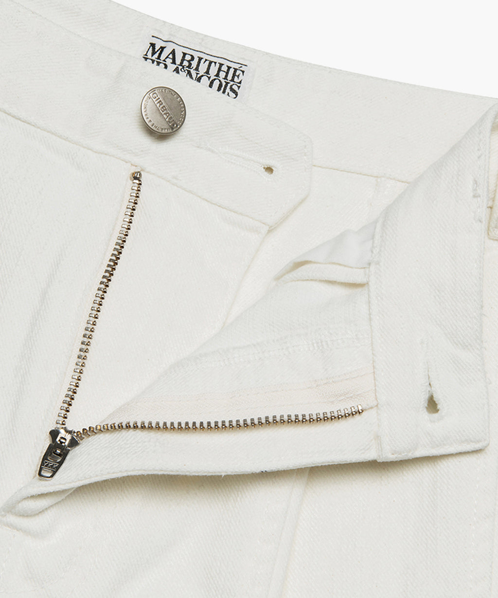 Marithe & Francois Girbaud - Tuck Wide Denim Pants (Ivory) product image 9 | TRAB K-Fashion Australia
