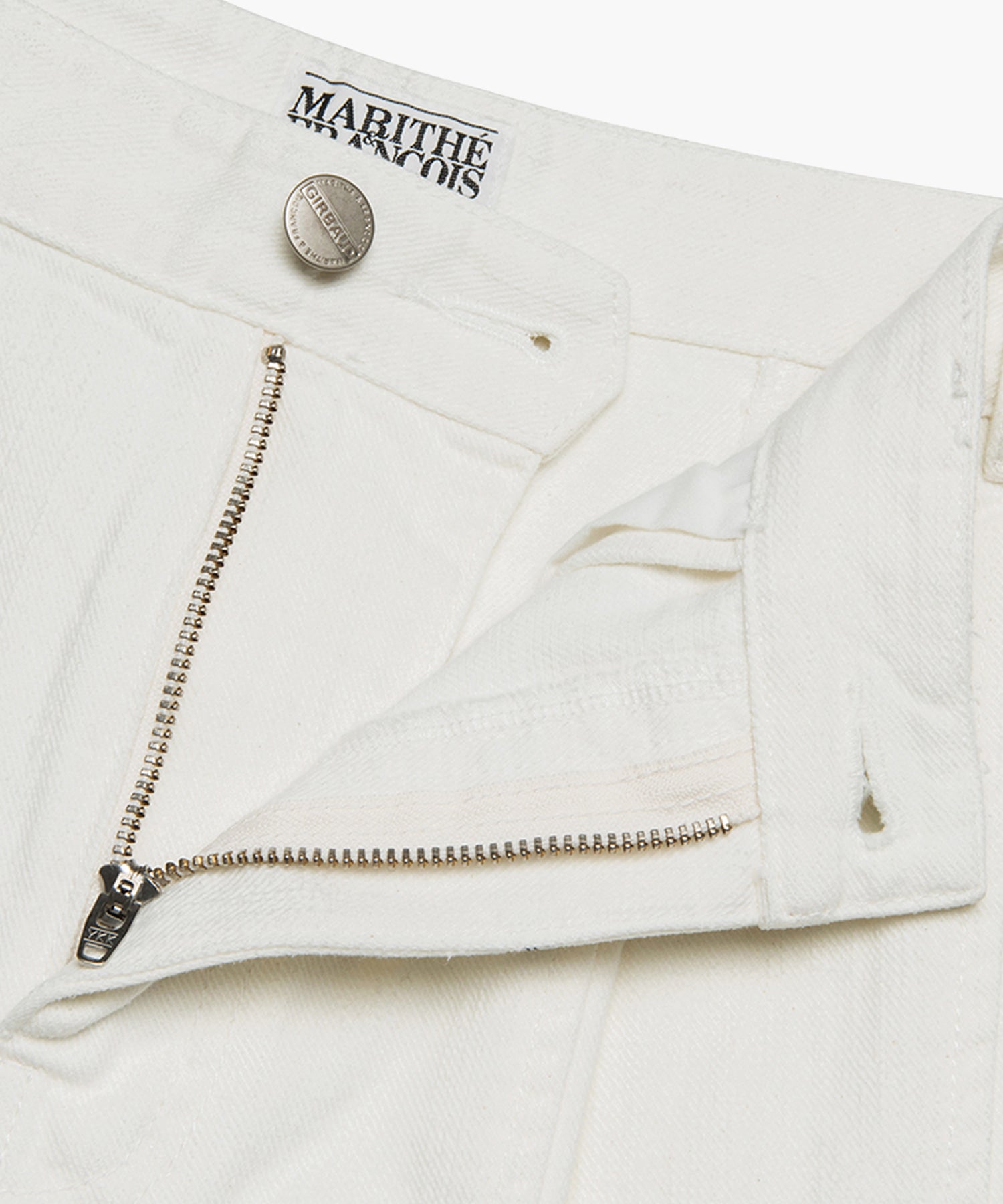 Marithe & Francois Girbaud - Tuck Wide Denim Pants (Ivory) product image 9 | TRAB K-Fashion Australia