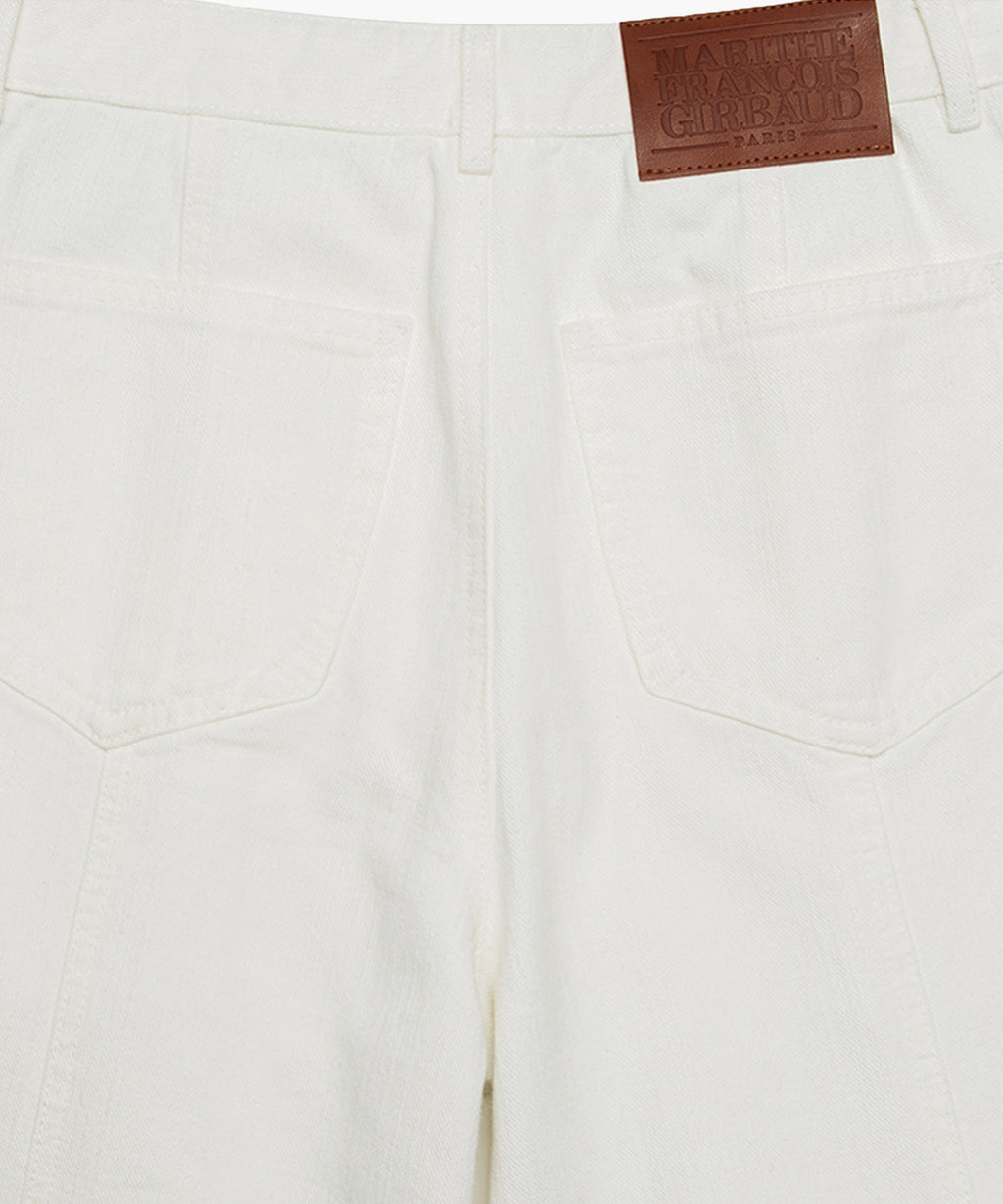 Marithe & Francois Girbaud - Tuck Wide Denim Pants (Ivory) product image 11 | TRAB K-Fashion Australia