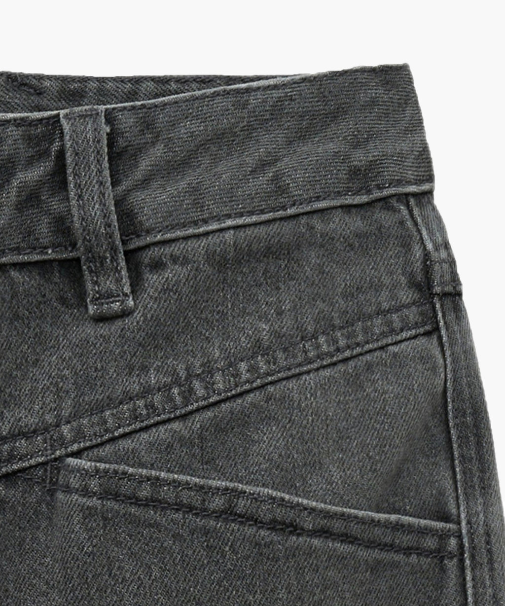 Marithe & Francois Girbaud - X-pocket Raw Edge Half Denim Pants (Light Gray) product image 8 | TRAB K-Fashion Australia