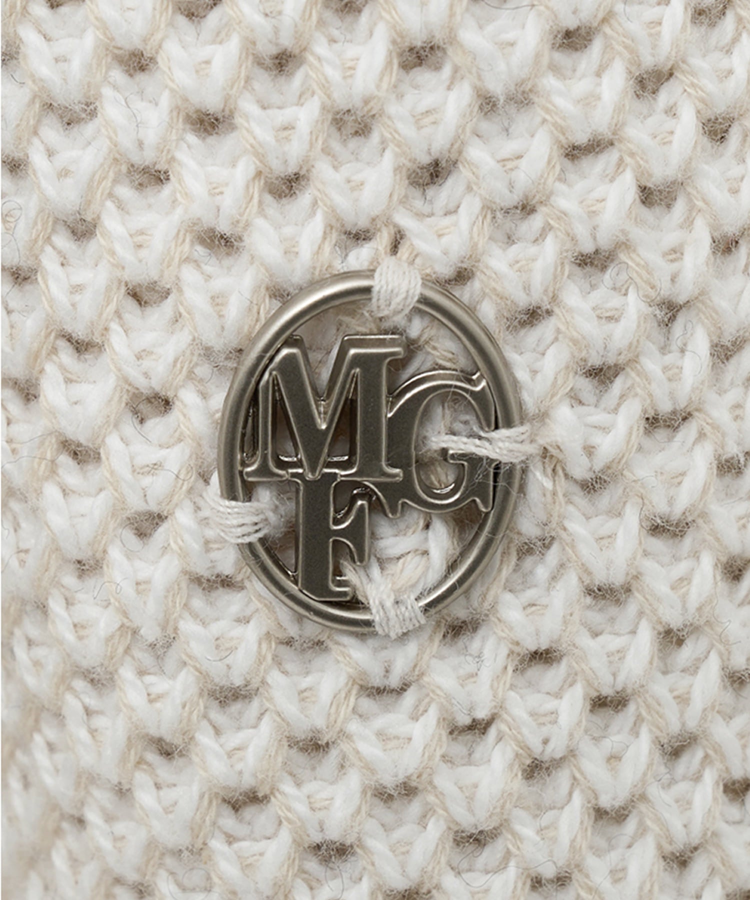 Marithe & Francois Girbaud - Cotton Blended Open Collar Knit (Light Beige) product image 9 | TRAB K-Fashion Australia
