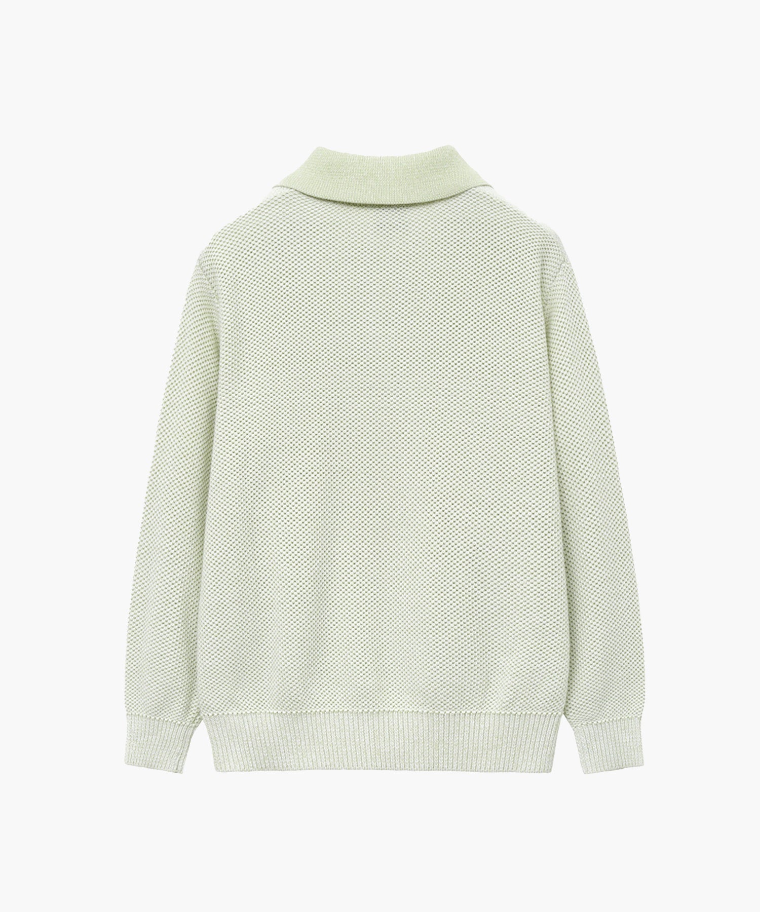 Marithe & Francois Girbaud - Cotton Blended Open Collar Knit (Mint) product image 6 | TRAB K-Fashion Australia