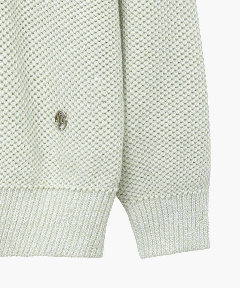 Marithe & Francois Girbaud - Cotton Blended Open Collar Knit (Mint) product image 8 | TRAB K-Fashion Australia