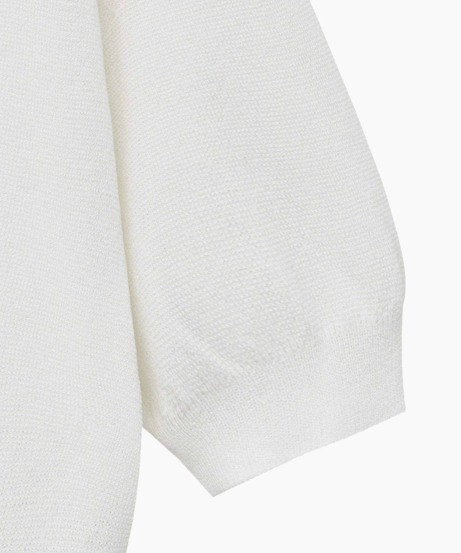 Marithe & Francois Girbaud - Open Collar Crop Half Knit (White) product image 4 | TRAB K-Fashion Australia