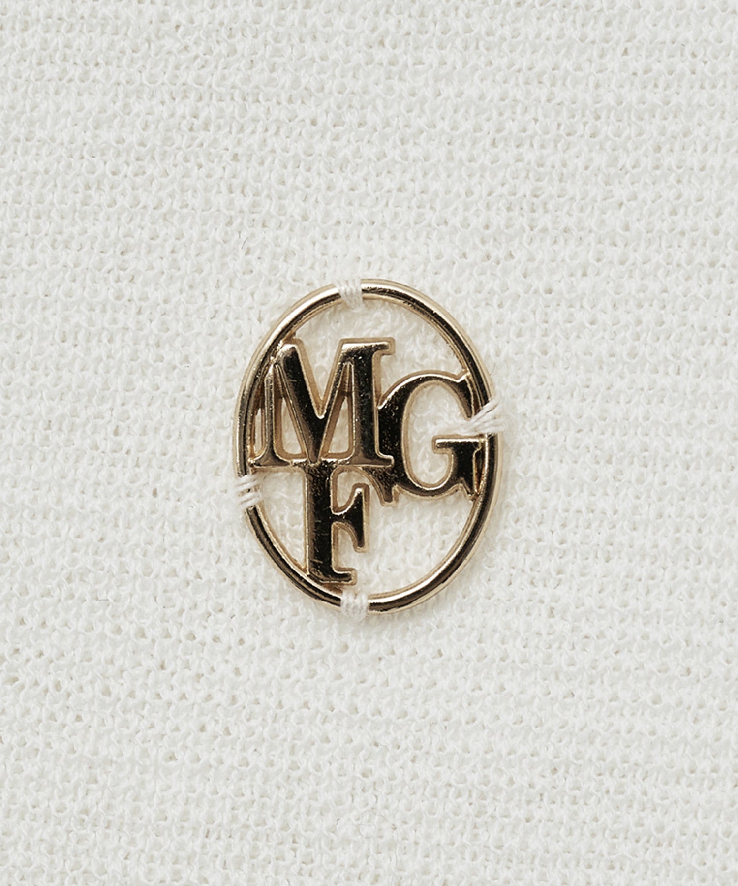 Marithe & Francois Girbaud - Open Collar Crop Half Knit (White) product image 5 | TRAB K-Fashion Australia