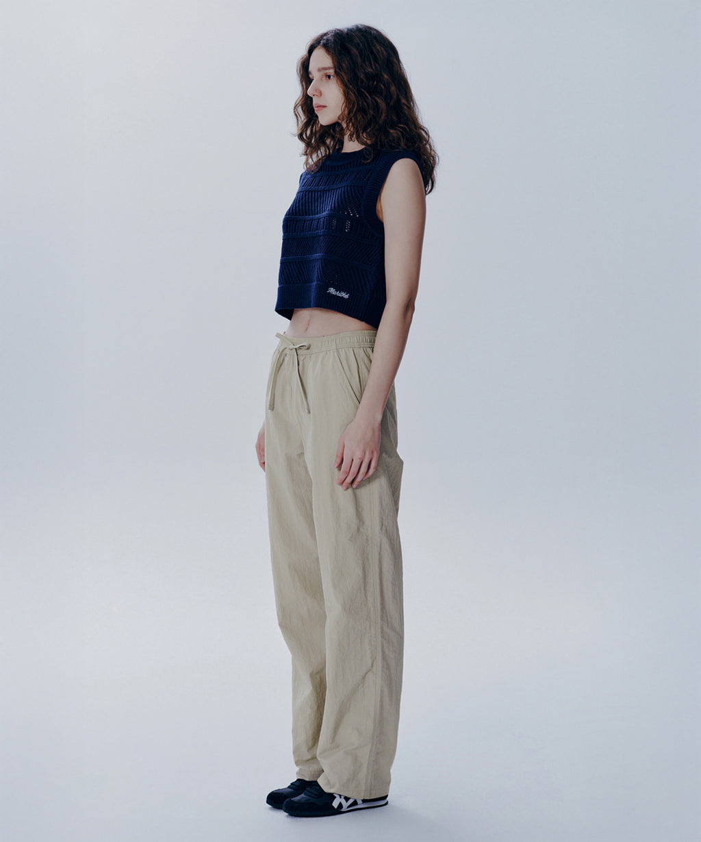 Marithe & Francois Girbaud - Crochet Knit Vest (Dark Navy) product image 3 | TRAB K-Fashion Australia