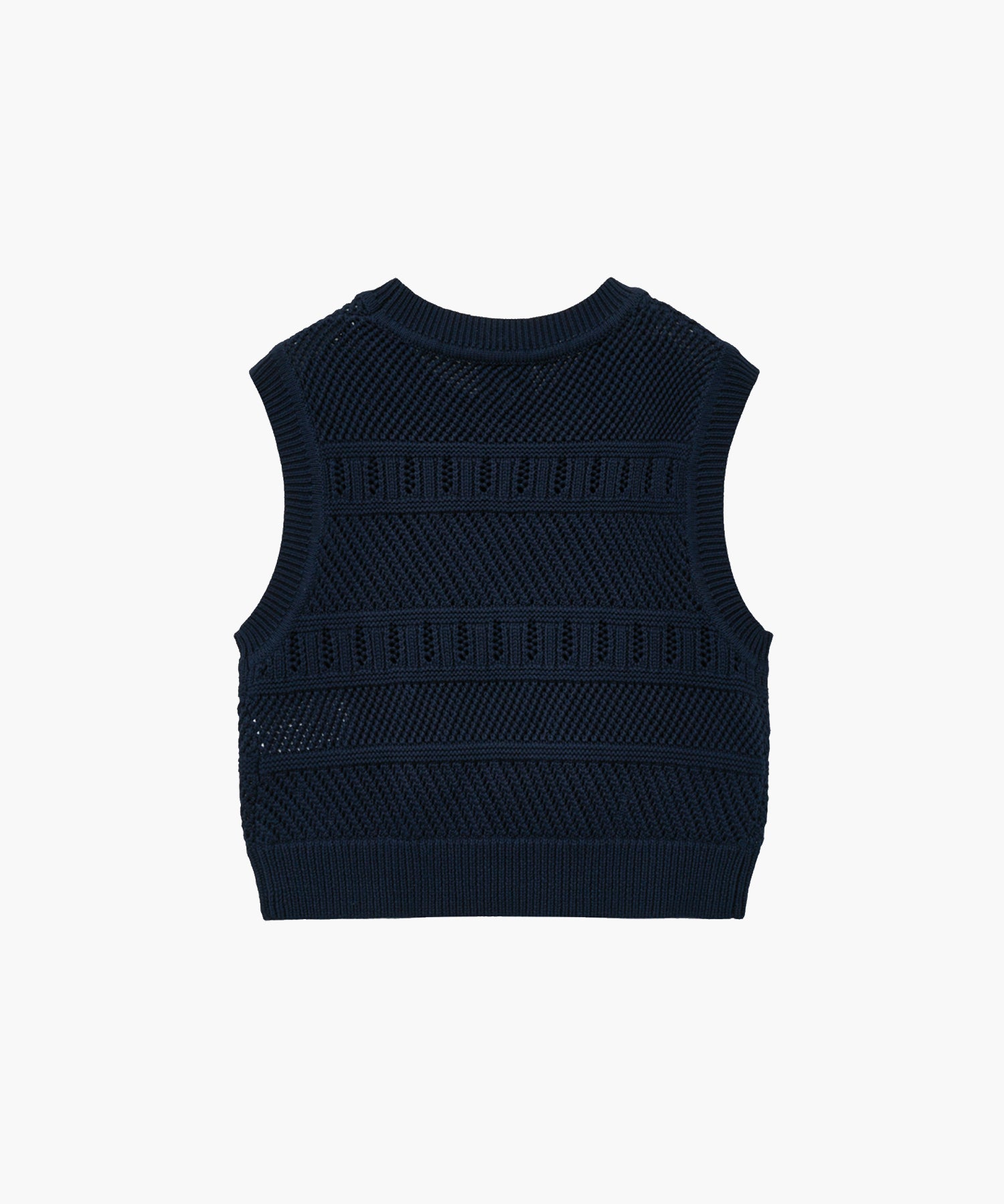 Marithe & Francois Girbaud - Crochet Knit Vest (Dark Navy) product image 6 | TRAB K-Fashion Australia