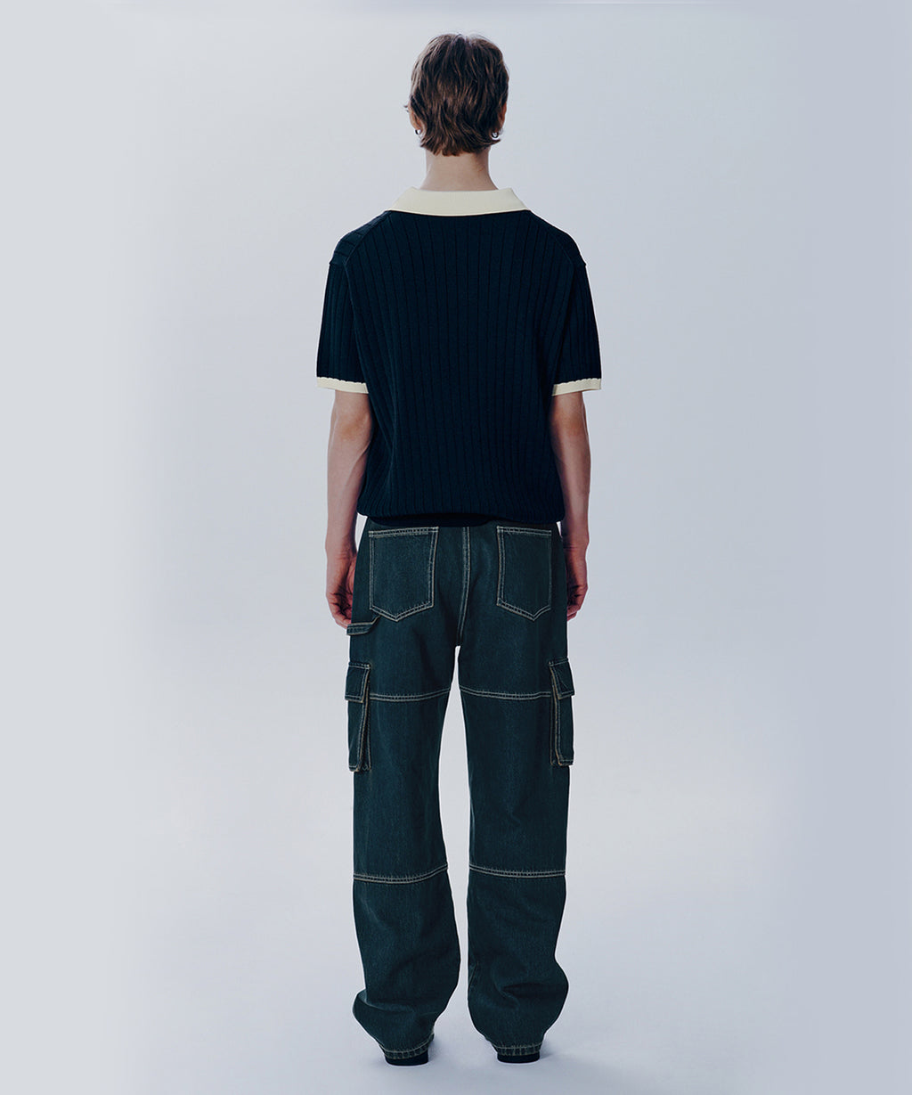 Marithe & Francois Girbaud - Emblem Wappen Half Sleeve Knit (Black) product image 4 | TRAB K-Fashion Australia