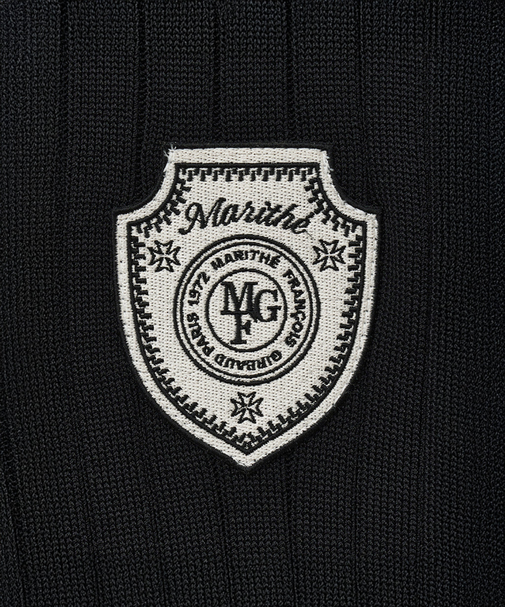 Marithe & Francois Girbaud - Emblem Wappen Half Sleeve Knit (Black) product image 9 | TRAB K-Fashion Australia