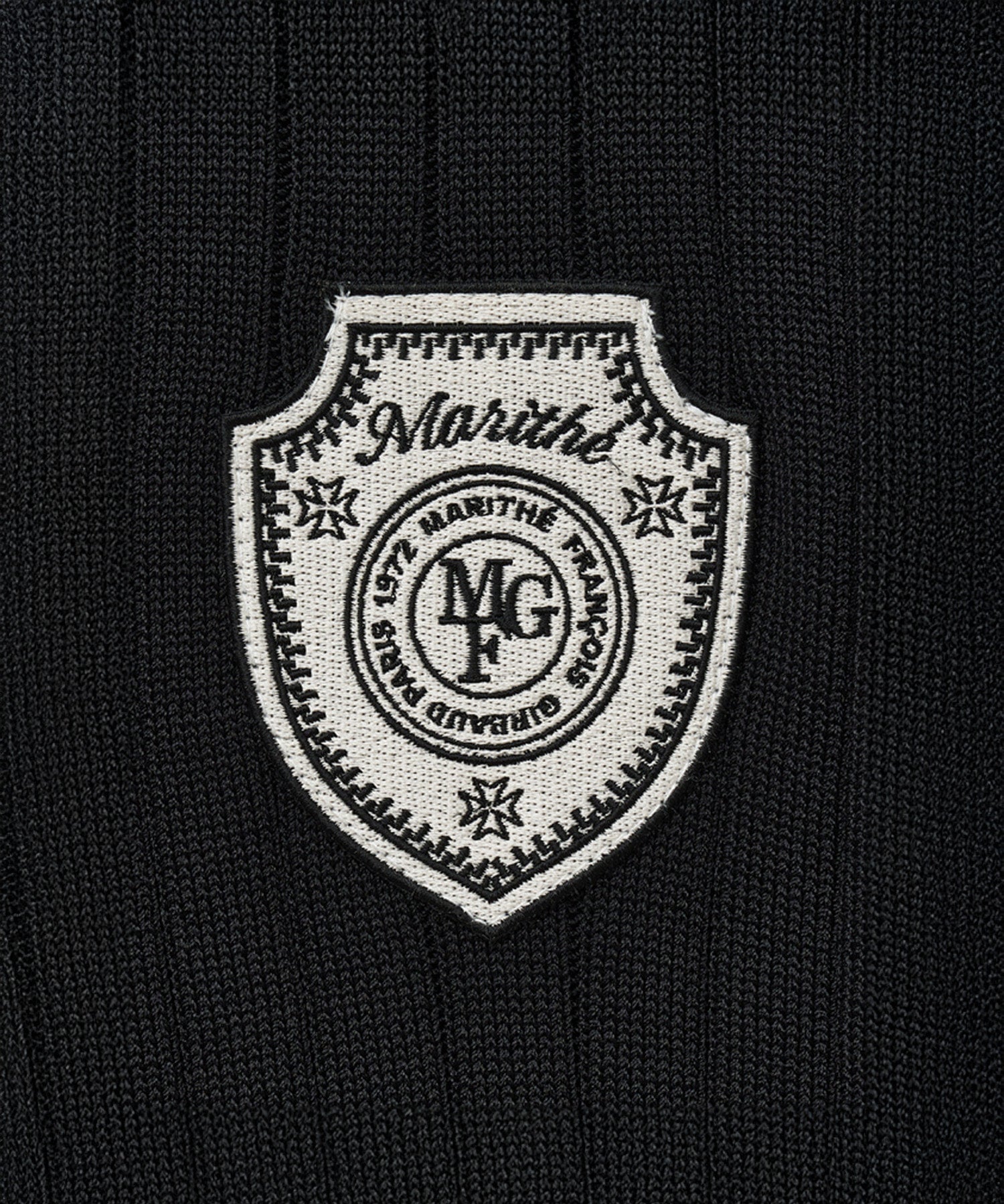 Marithe & Francois Girbaud - Emblem Wappen Half Sleeve Knit (Black) product image 9 | TRAB K-Fashion Australia