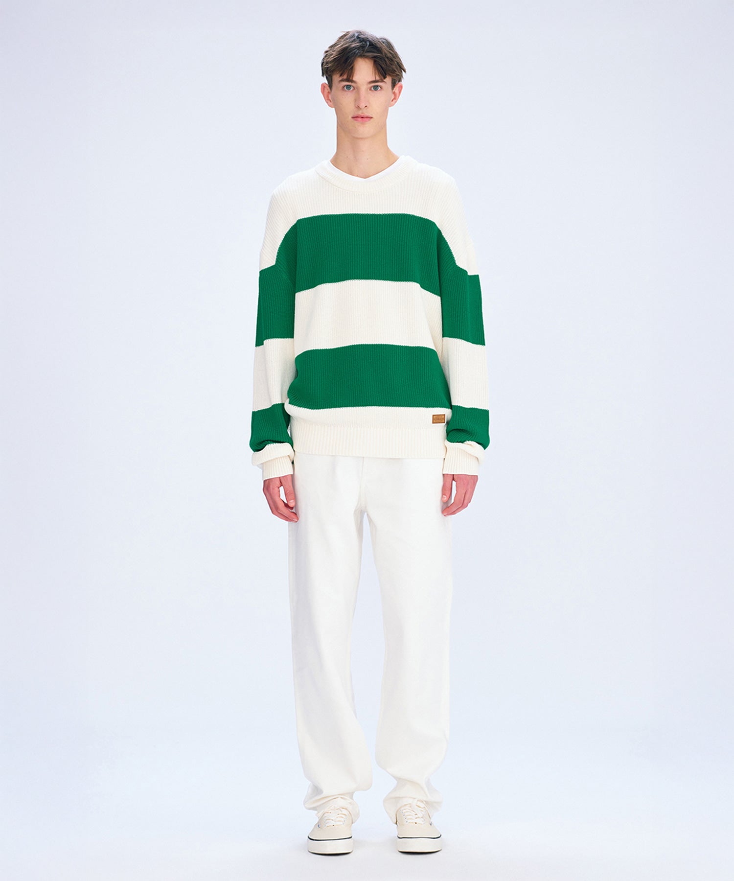 Marithe & Francois Girbaud - Loose Fit Bold Knit (Green) product image 2 | TRAB K-Fashion Australia