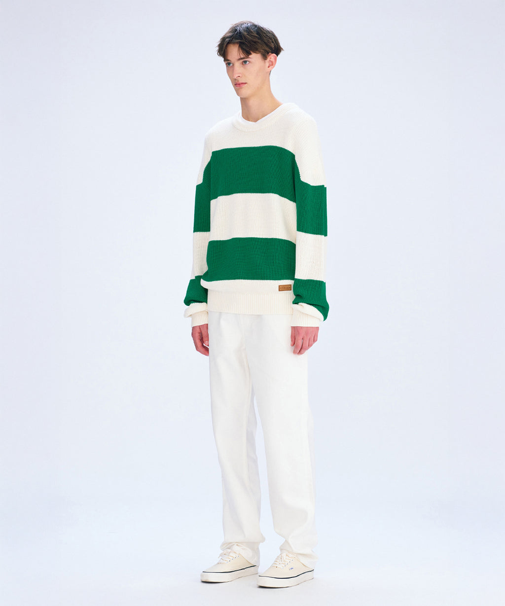 Marithe & Francois Girbaud - Loose Fit Bold Knit (Green) product image 3 | TRAB K-Fashion Australia