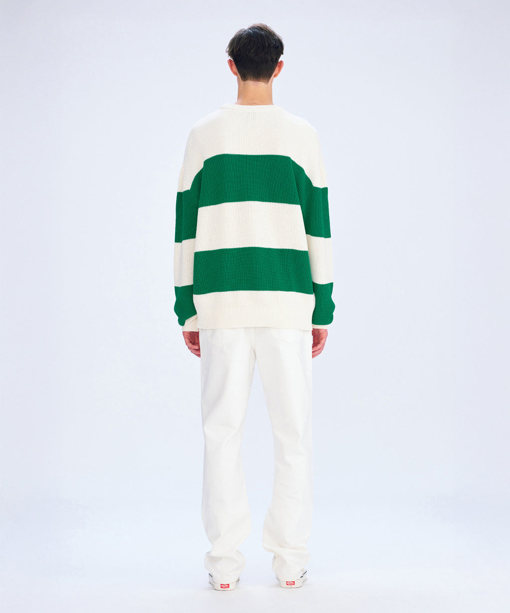 Marithe & Francois Girbaud - Loose Fit Bold Knit (Green) product image 4 | TRAB K-Fashion Australia