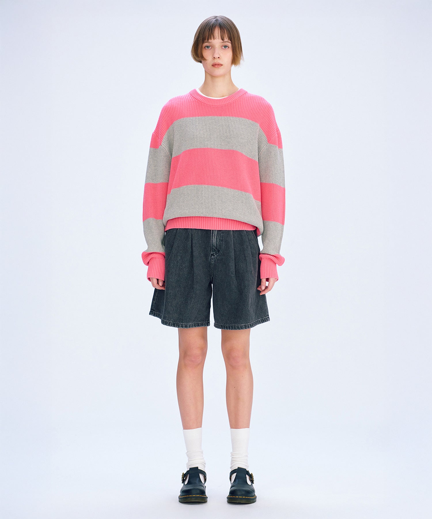 Marithe & Francois Girbaud - Loose Fit Bold Knit (Pink) product image 2 | TRAB K-Fashion Australia