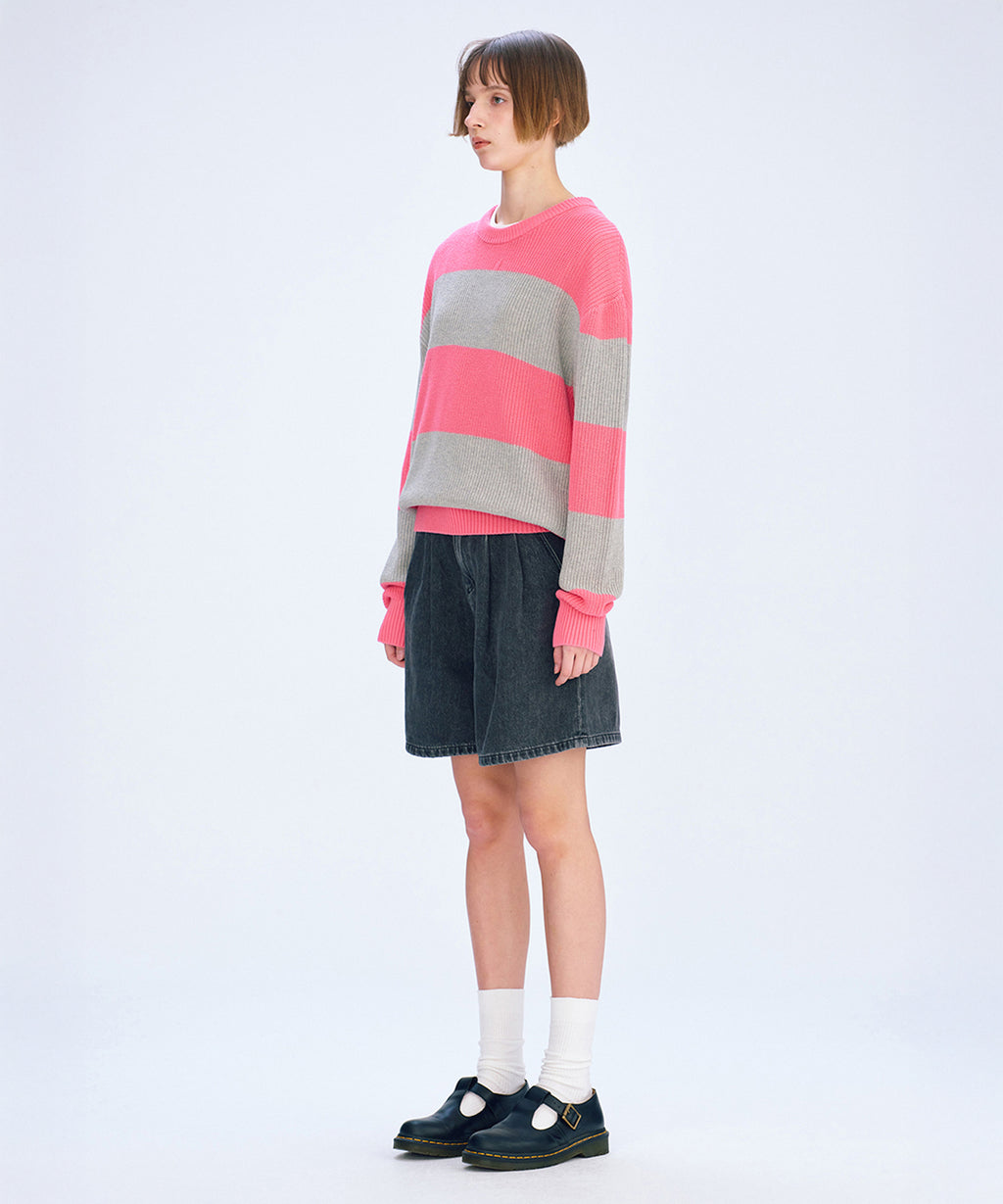 Marithe & Francois Girbaud - Loose Fit Bold Knit (Pink) product image 3 | TRAB K-Fashion Australia